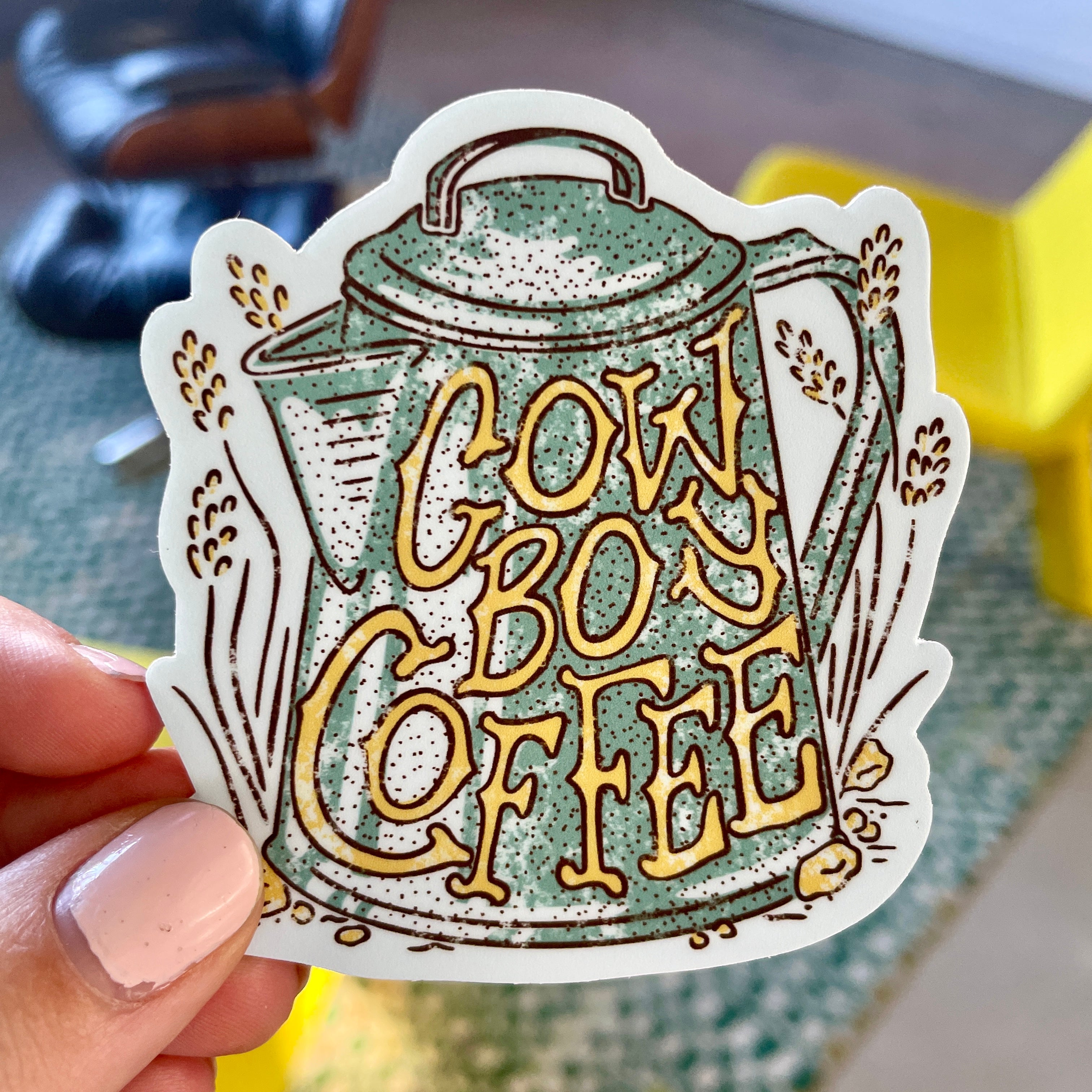 Cowboy Coffee Sticker