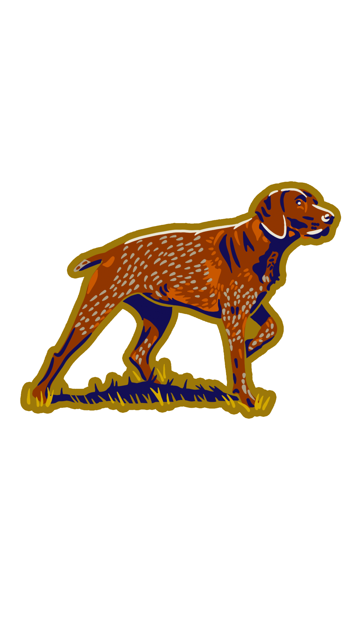 German Shorthaired Pointer Wooden Ornament