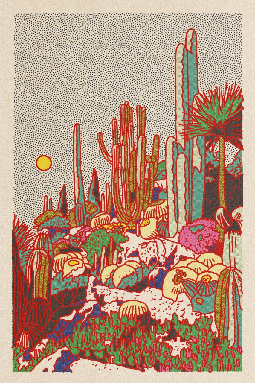 Cactus Planet Art Print #1