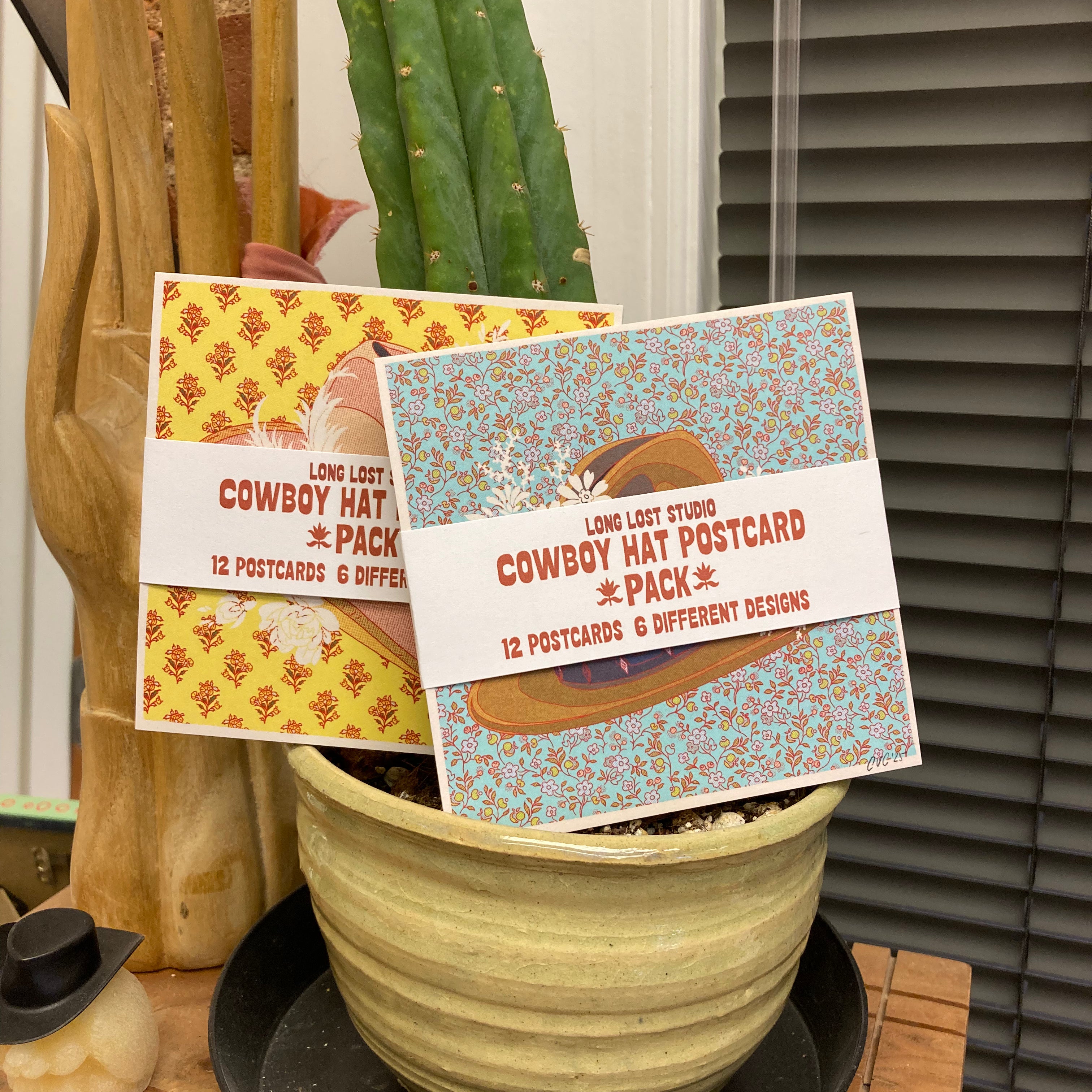 Cowboy Hat Postcard Pack