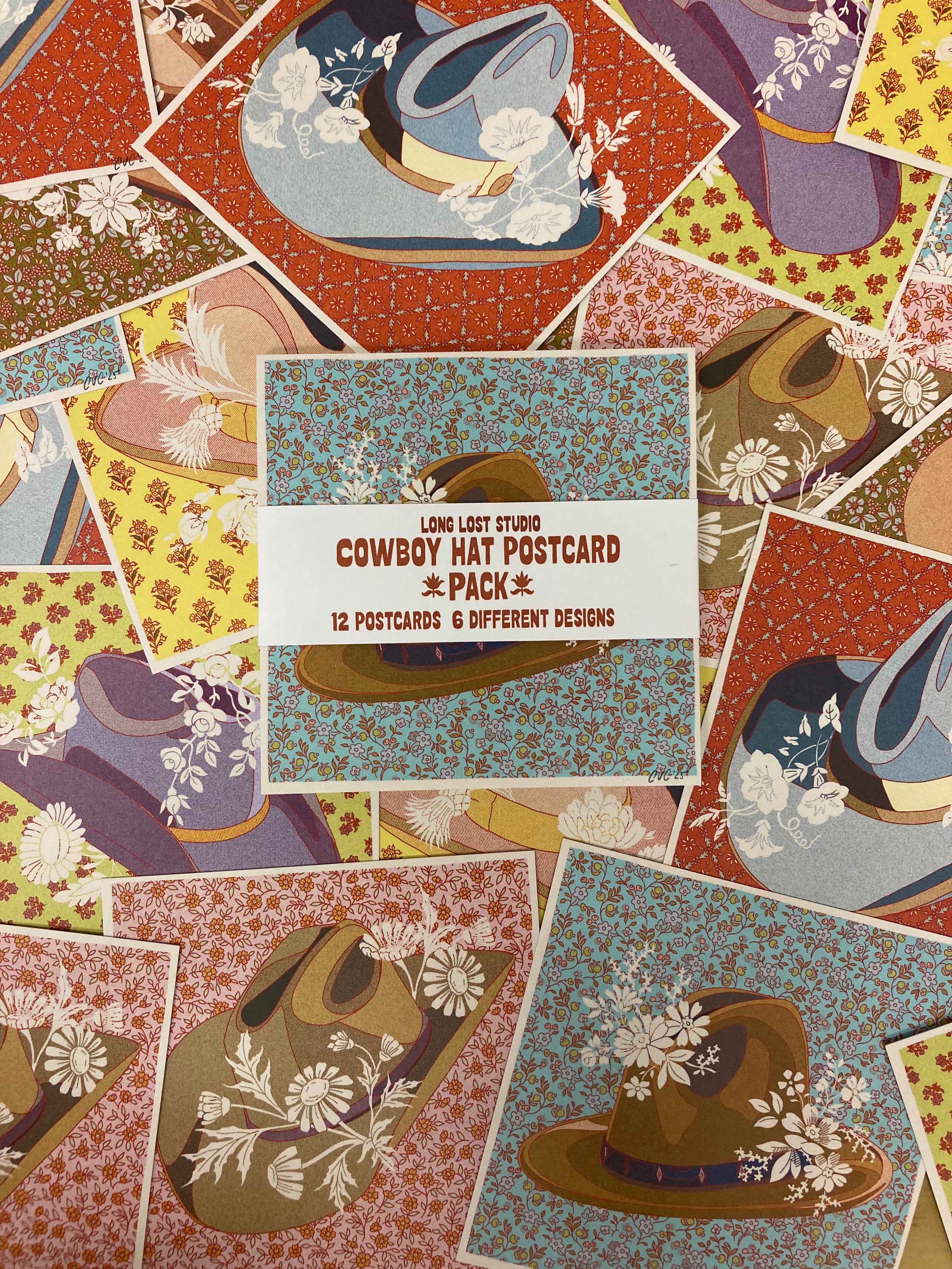 Cowboy Hat Postcard Pack