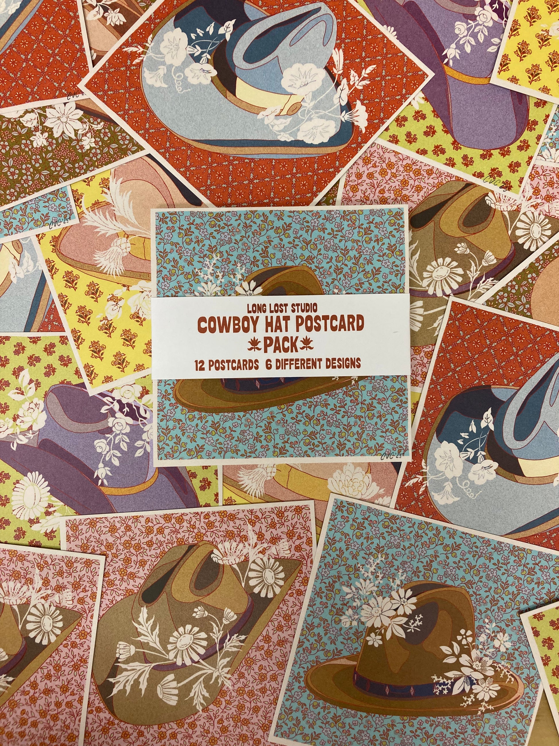 Cowboy Hat Postcard Pack