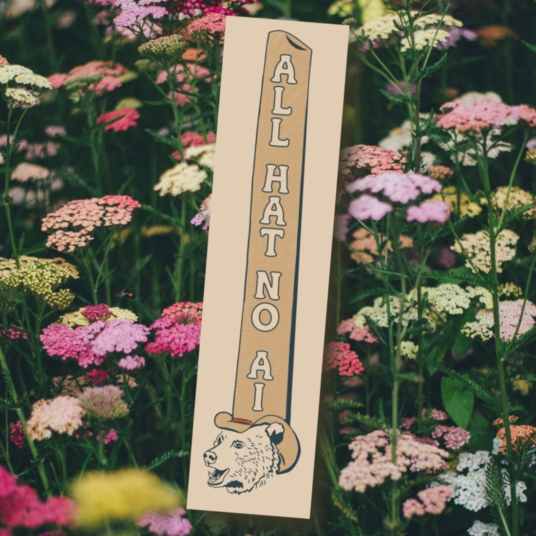 All Hat No AI Bumper Sticker (Giant)
