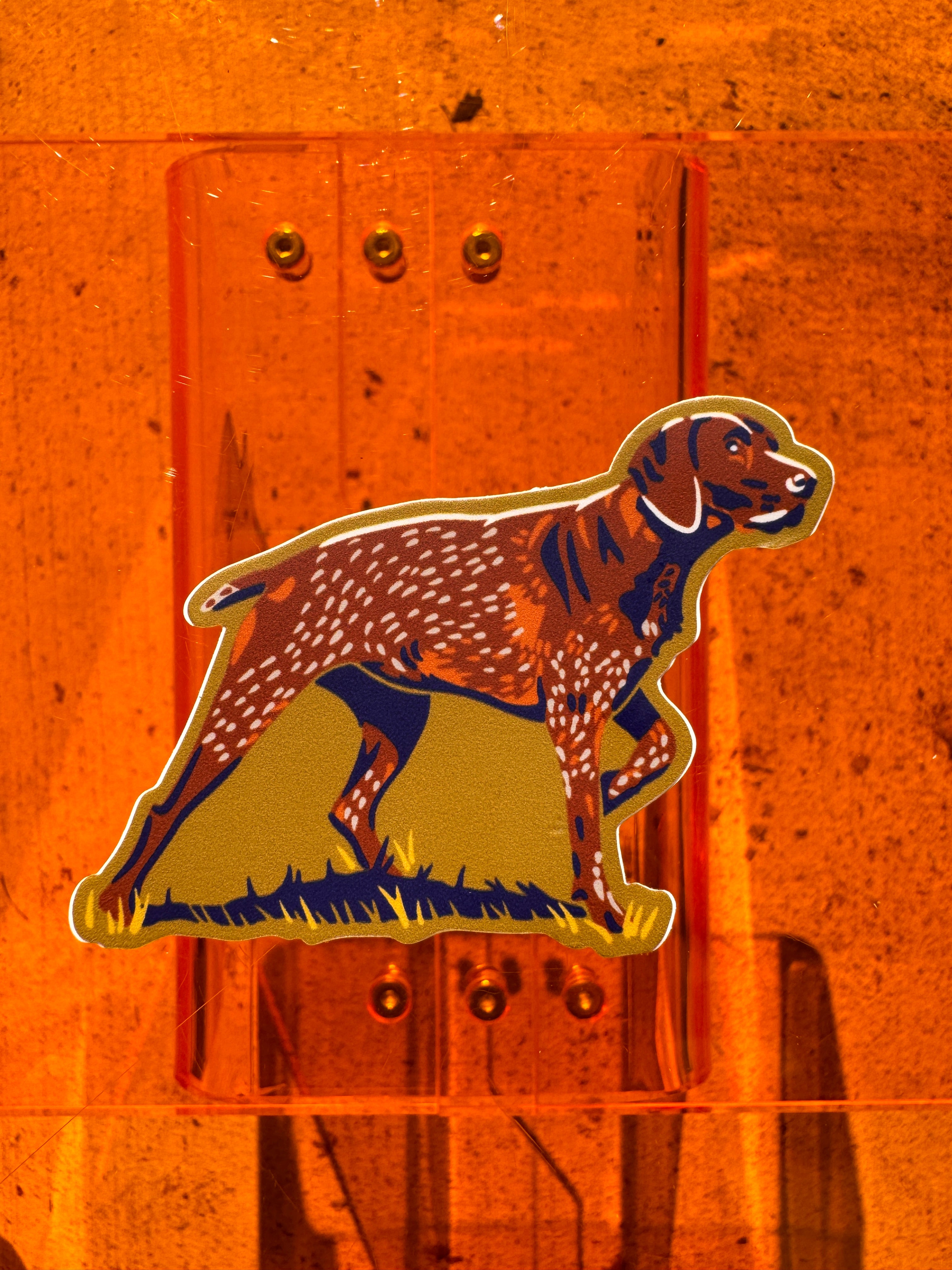 German Shorthaired Pointer Dog Sticker - Caroline Clark Design – Long ...