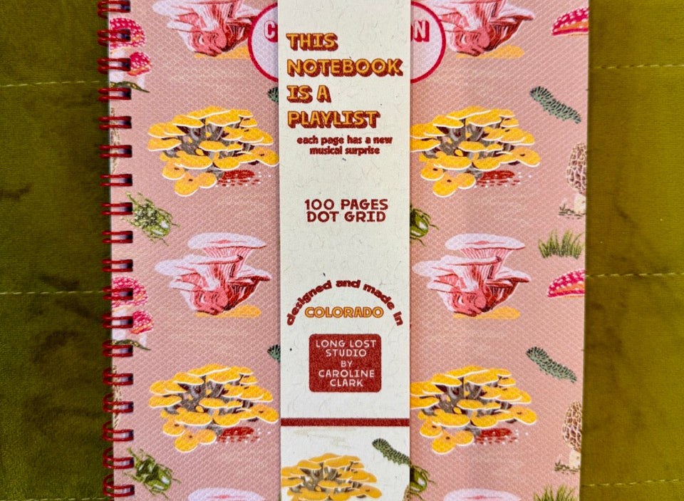 Mushroom Pattern Notebook