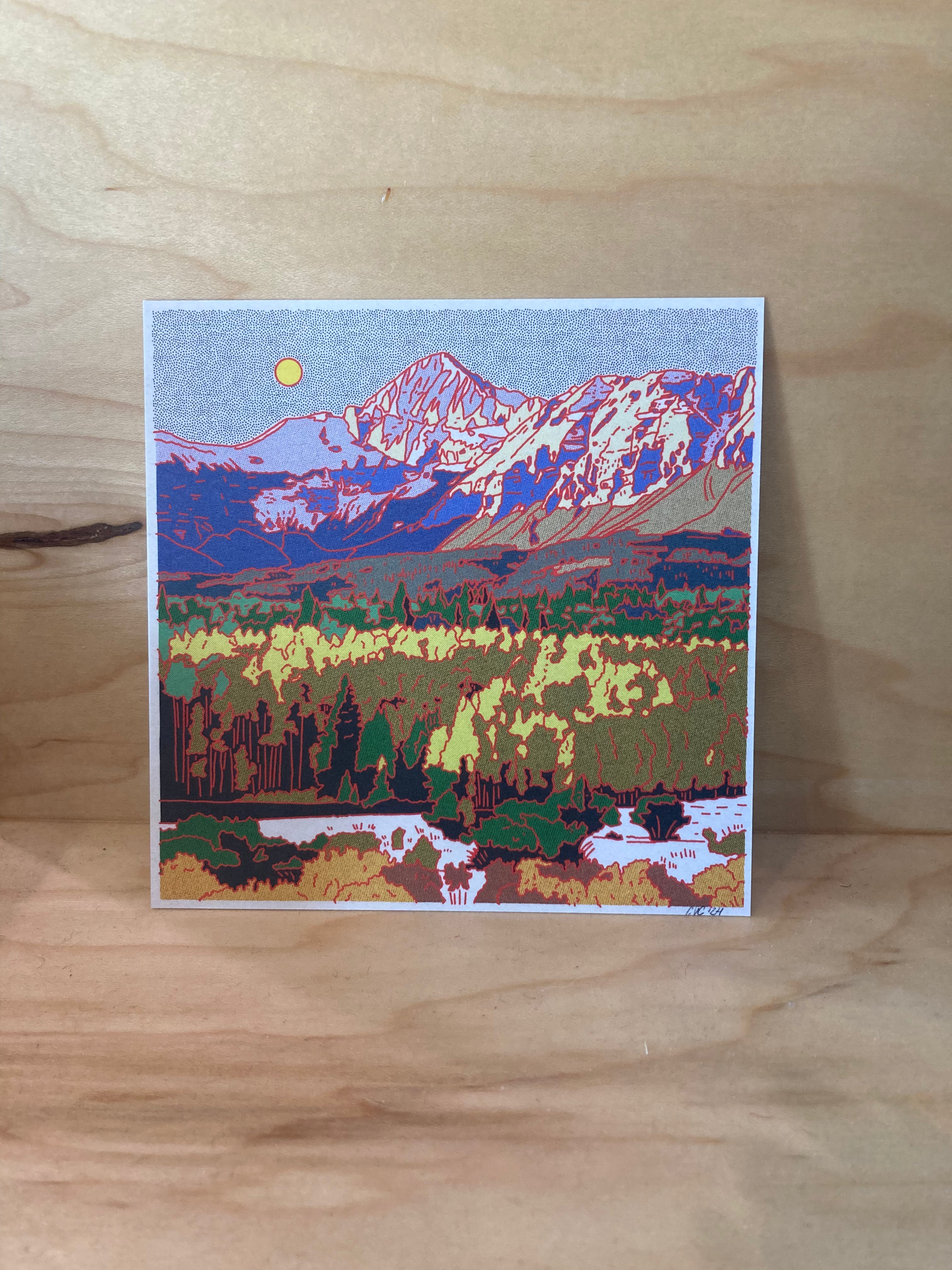 Northern Mountains Postcards - Single Design