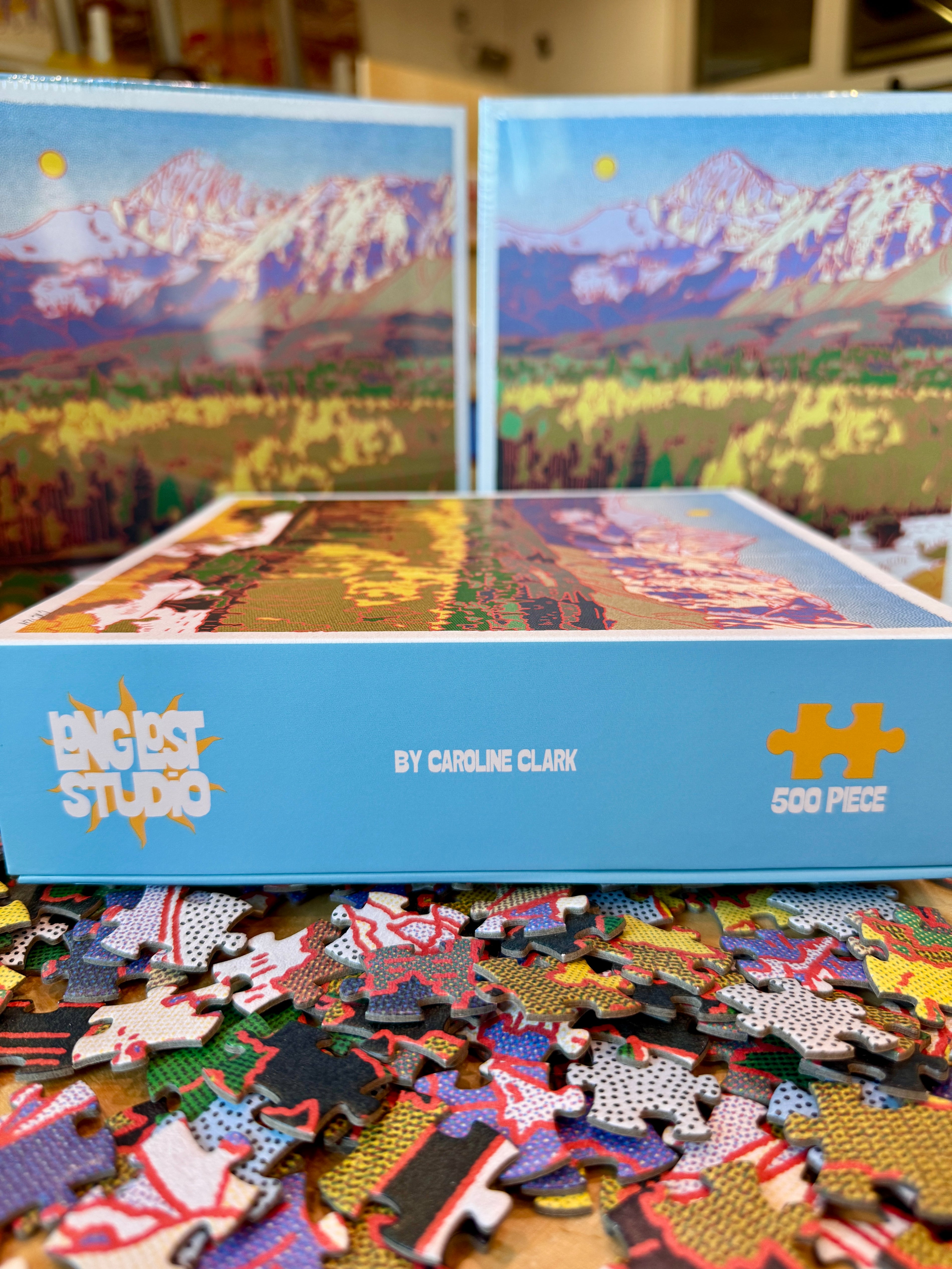 Rocky Mountain Puzzle by Caroline Clark