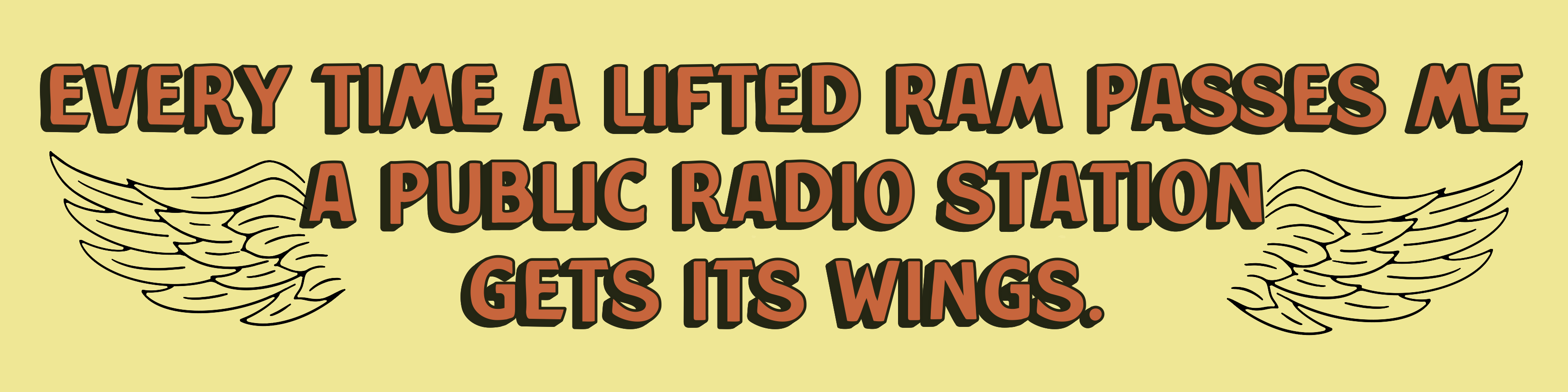 Public Radio Station Sticker (Giant)