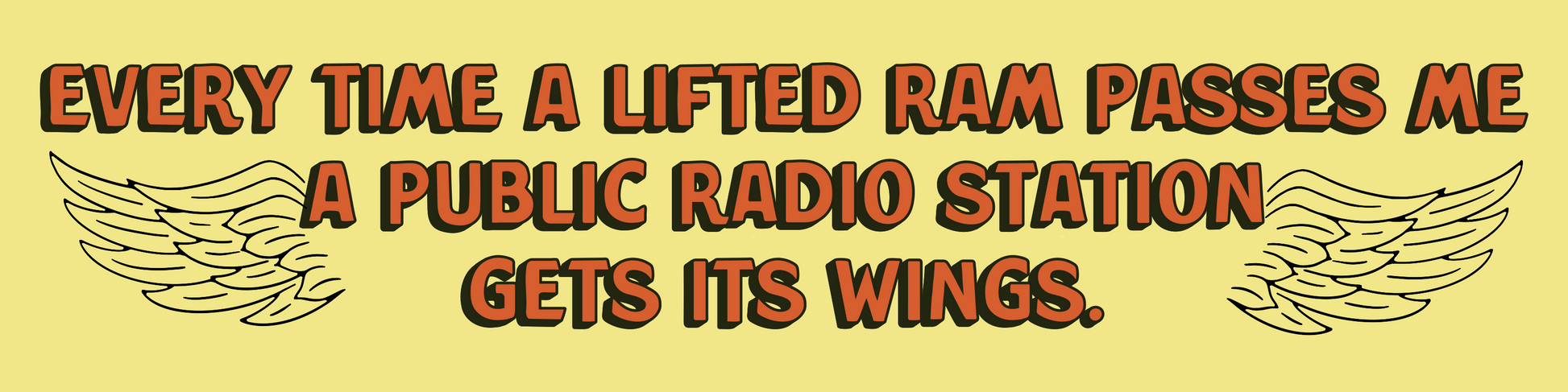 Public Radio Station Sticker (Giant)