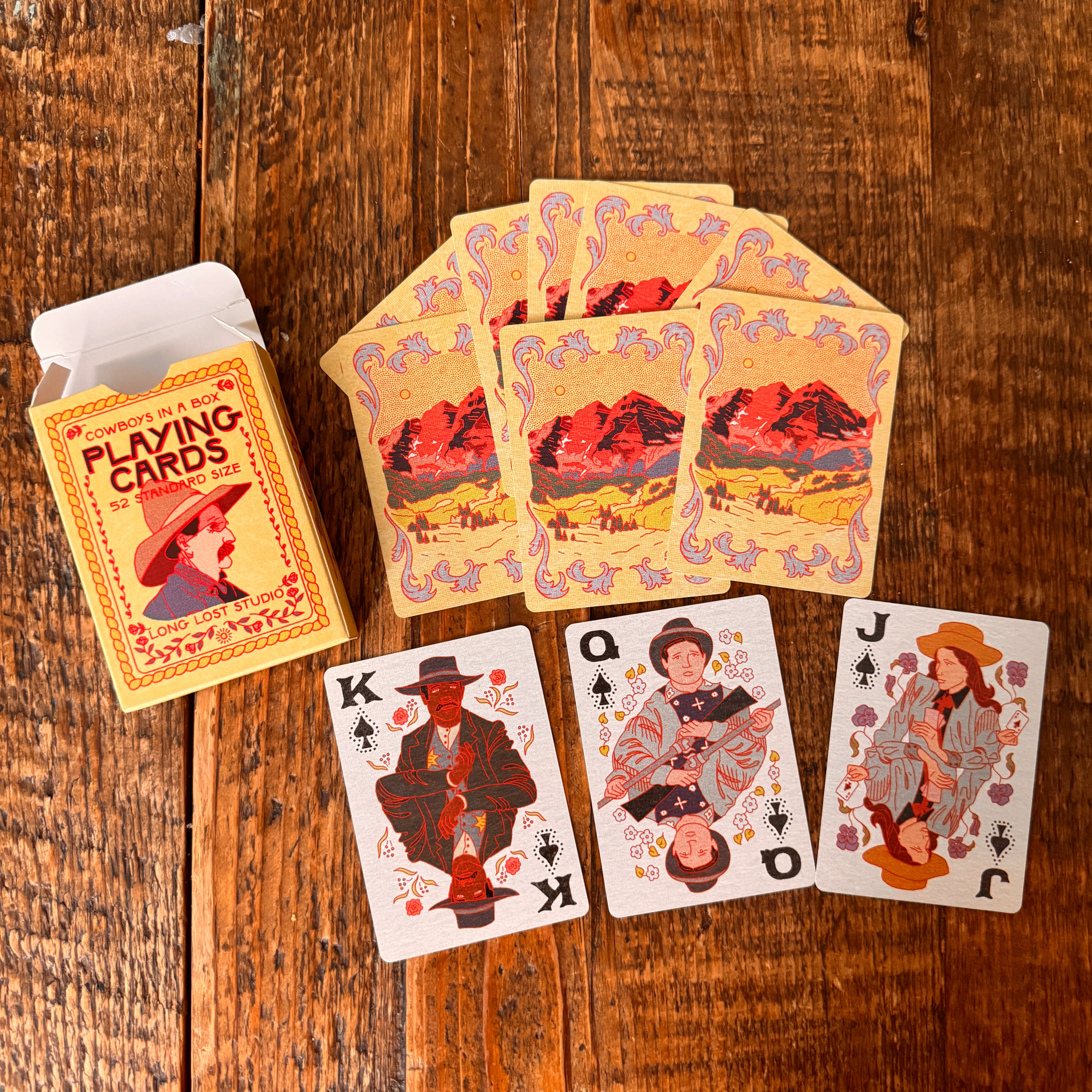 Mountain Cowboy Playing Cards