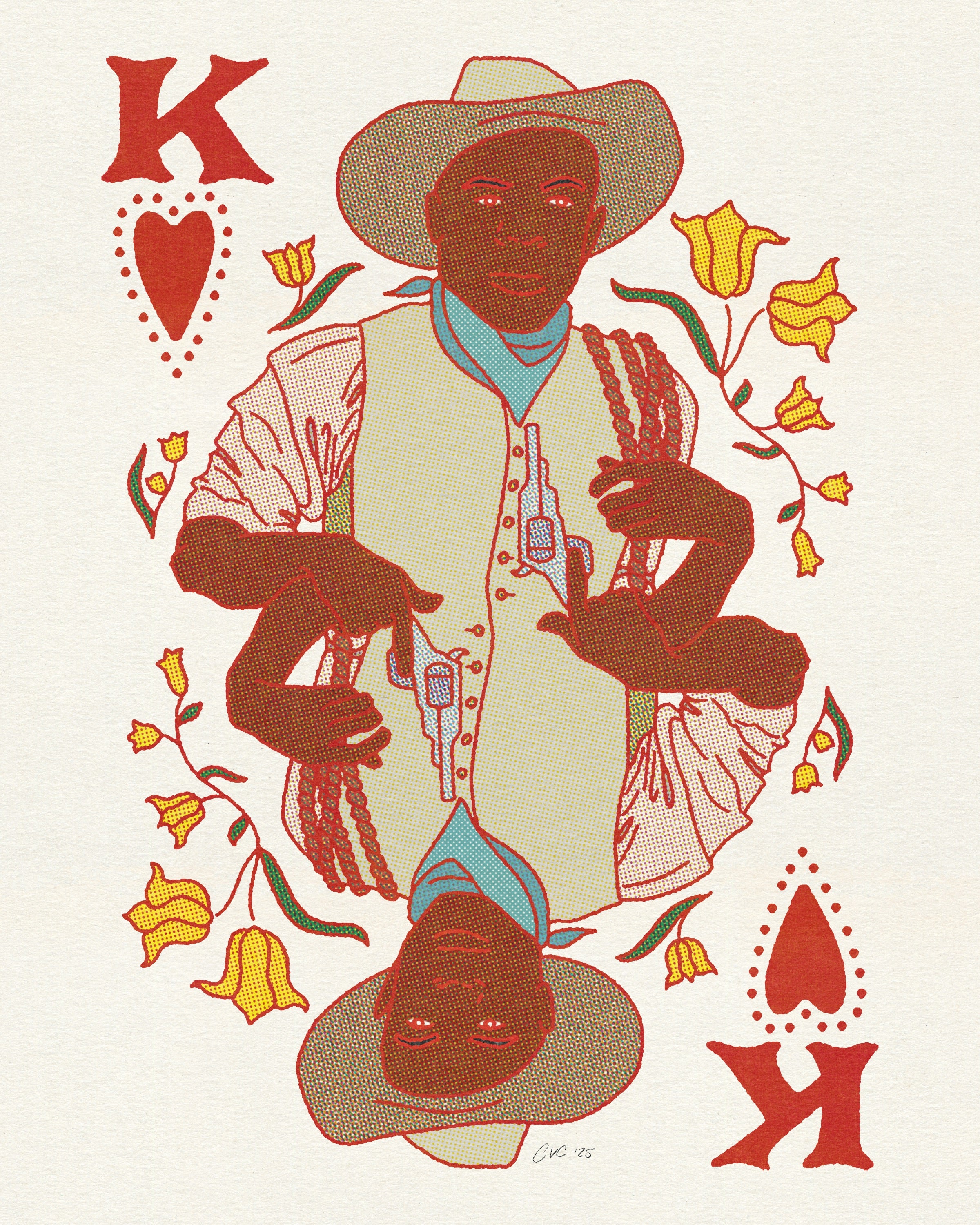 King of Hearts Print