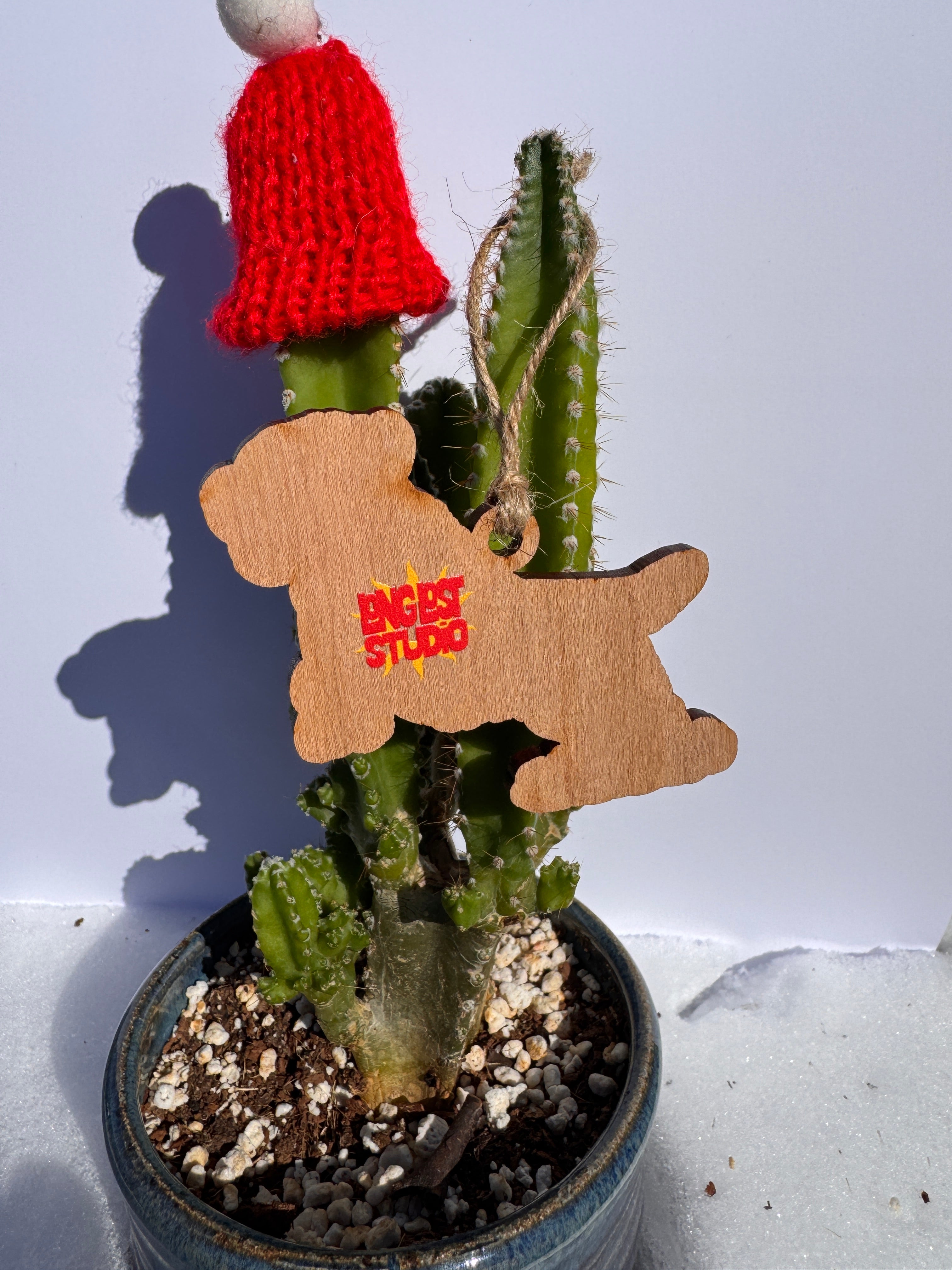 Lab Wooden Ornament