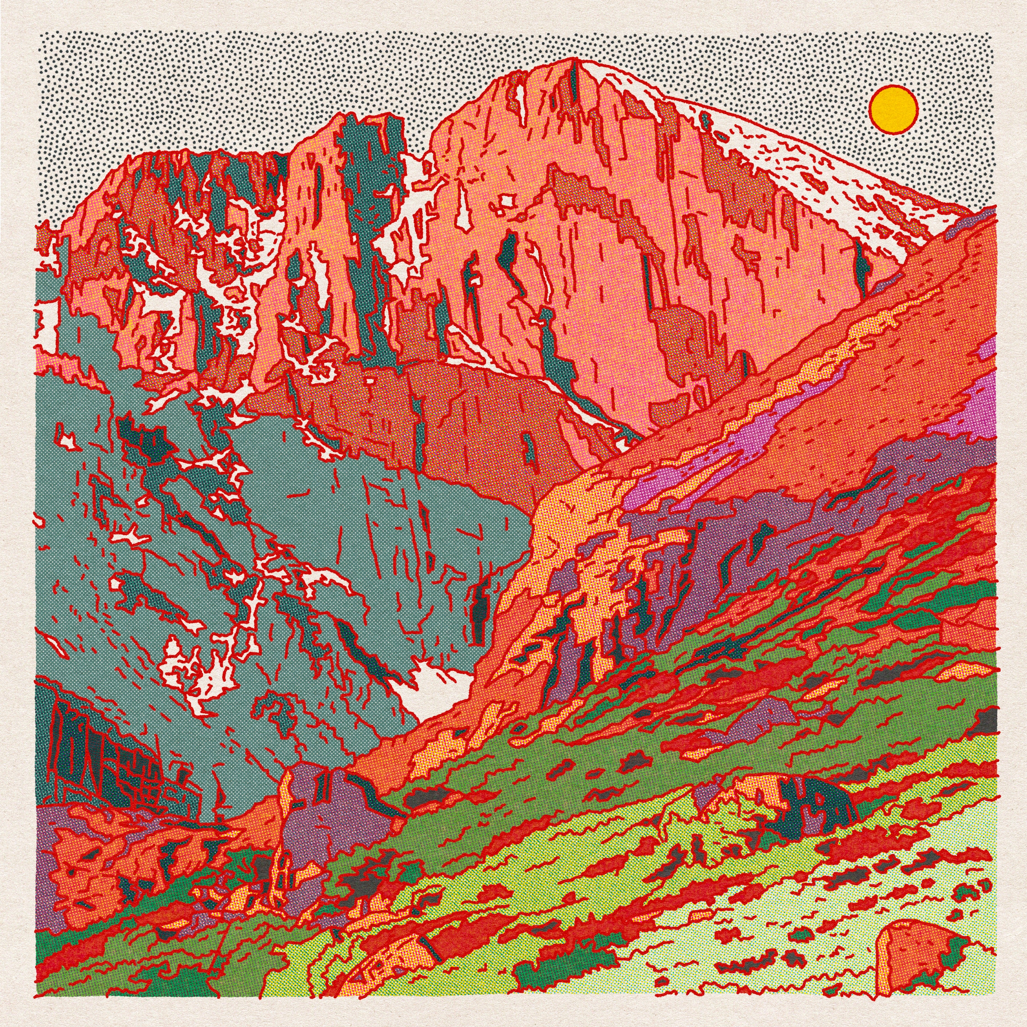 Longs Peak Art Print