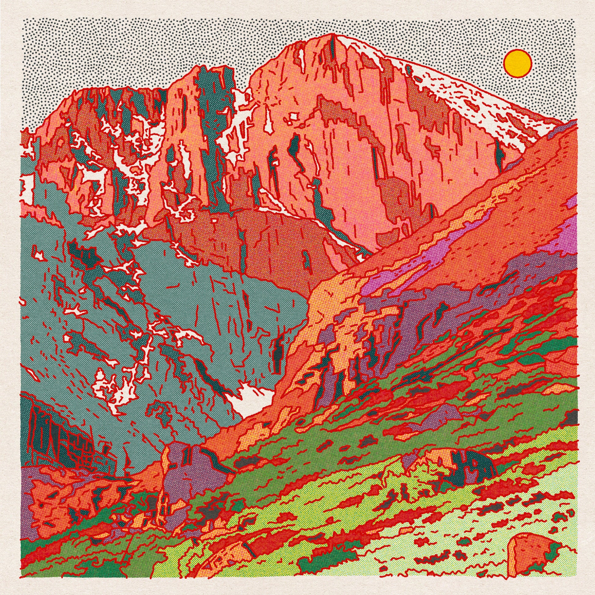 Longs Peak Art Print