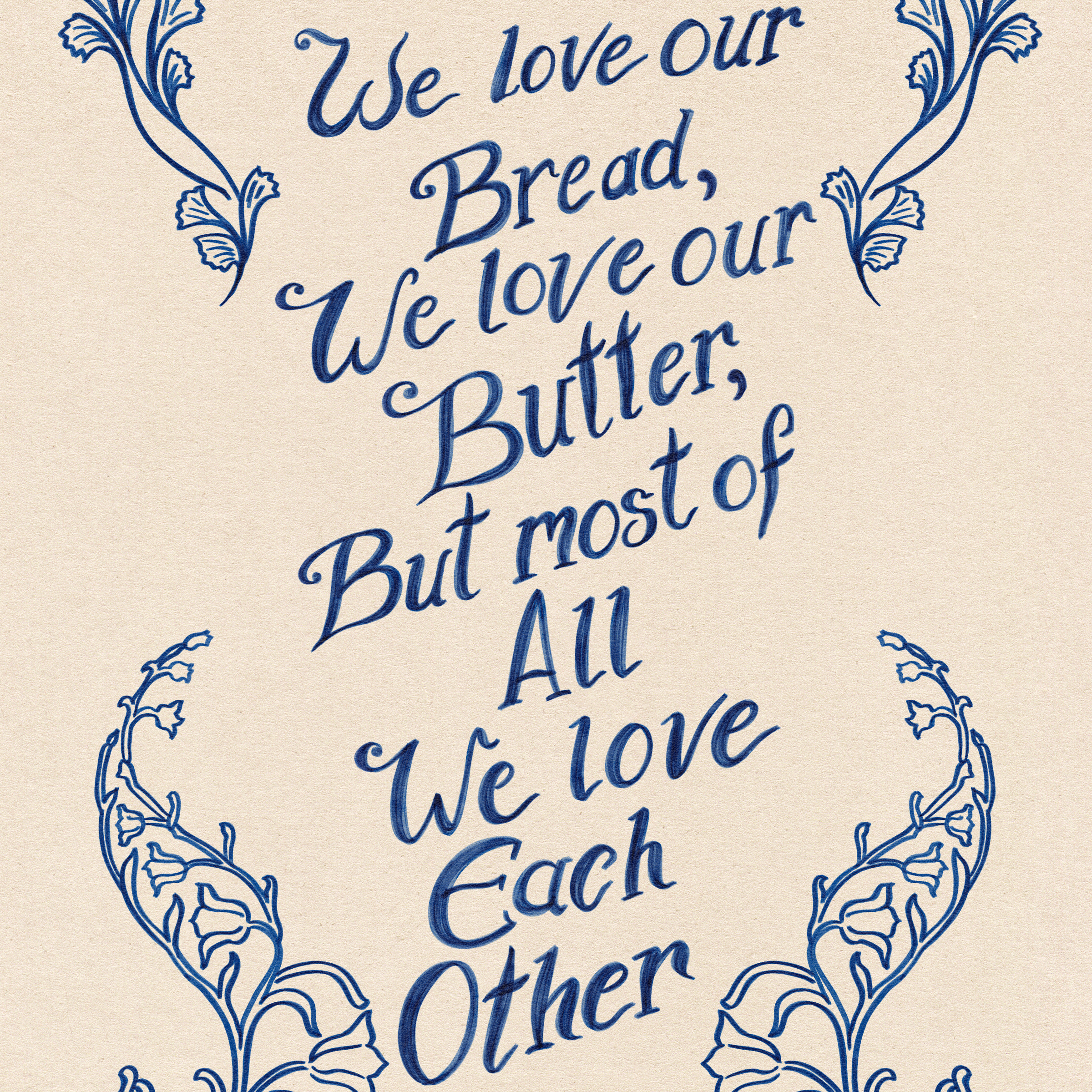 We Love Each Other Art Print