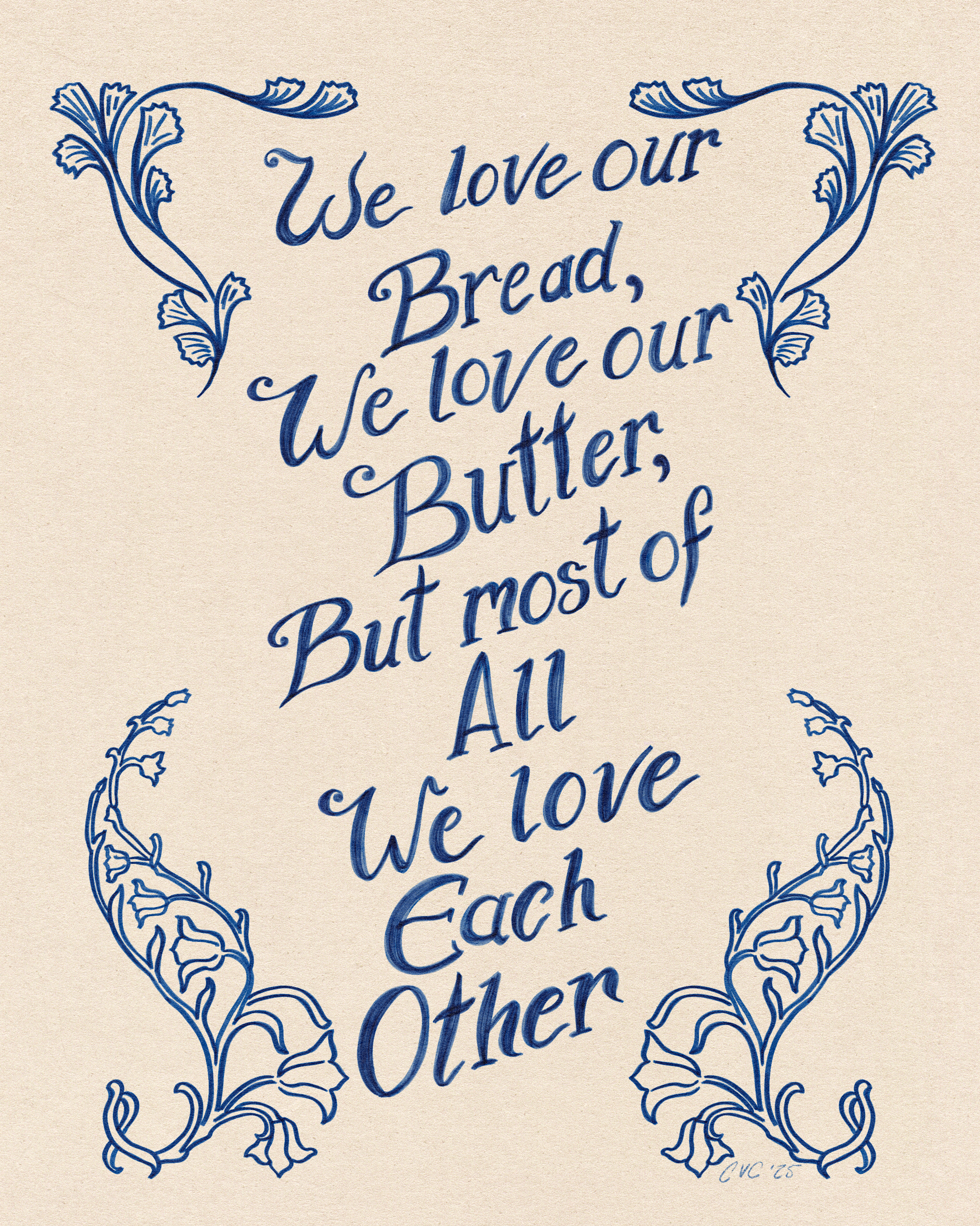 We Love Each Other Art Print