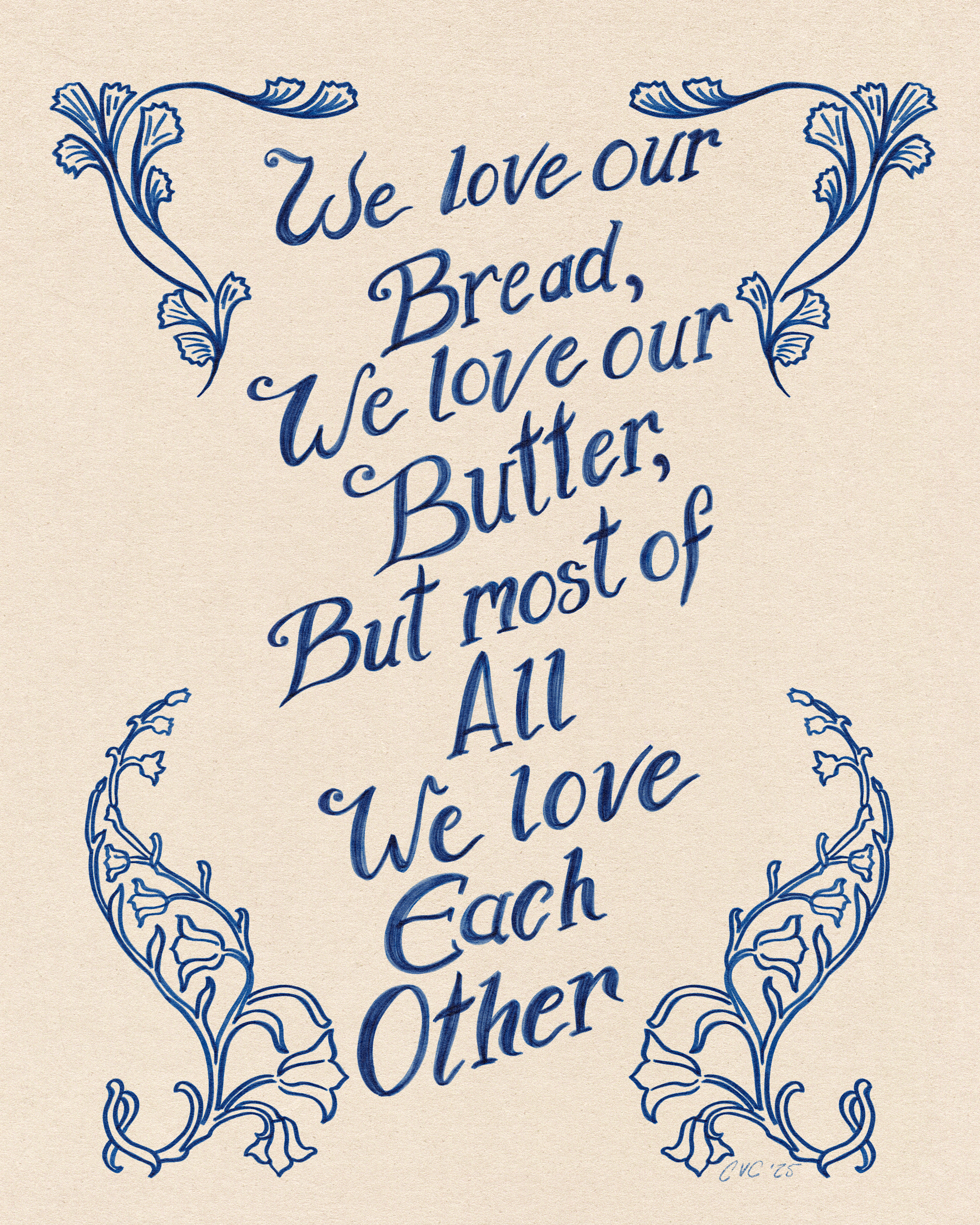 We Love Each Other Art Print