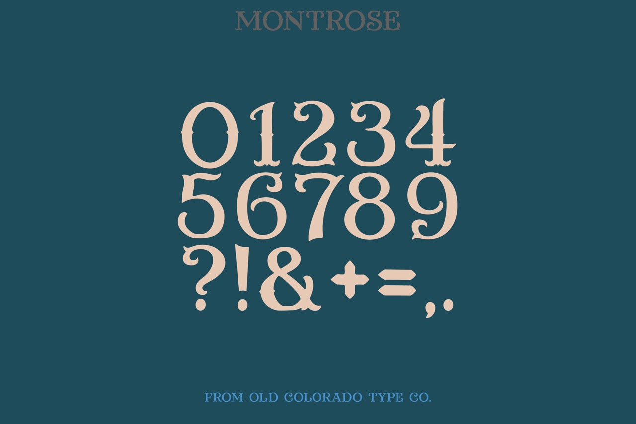 Montrose Typeface
