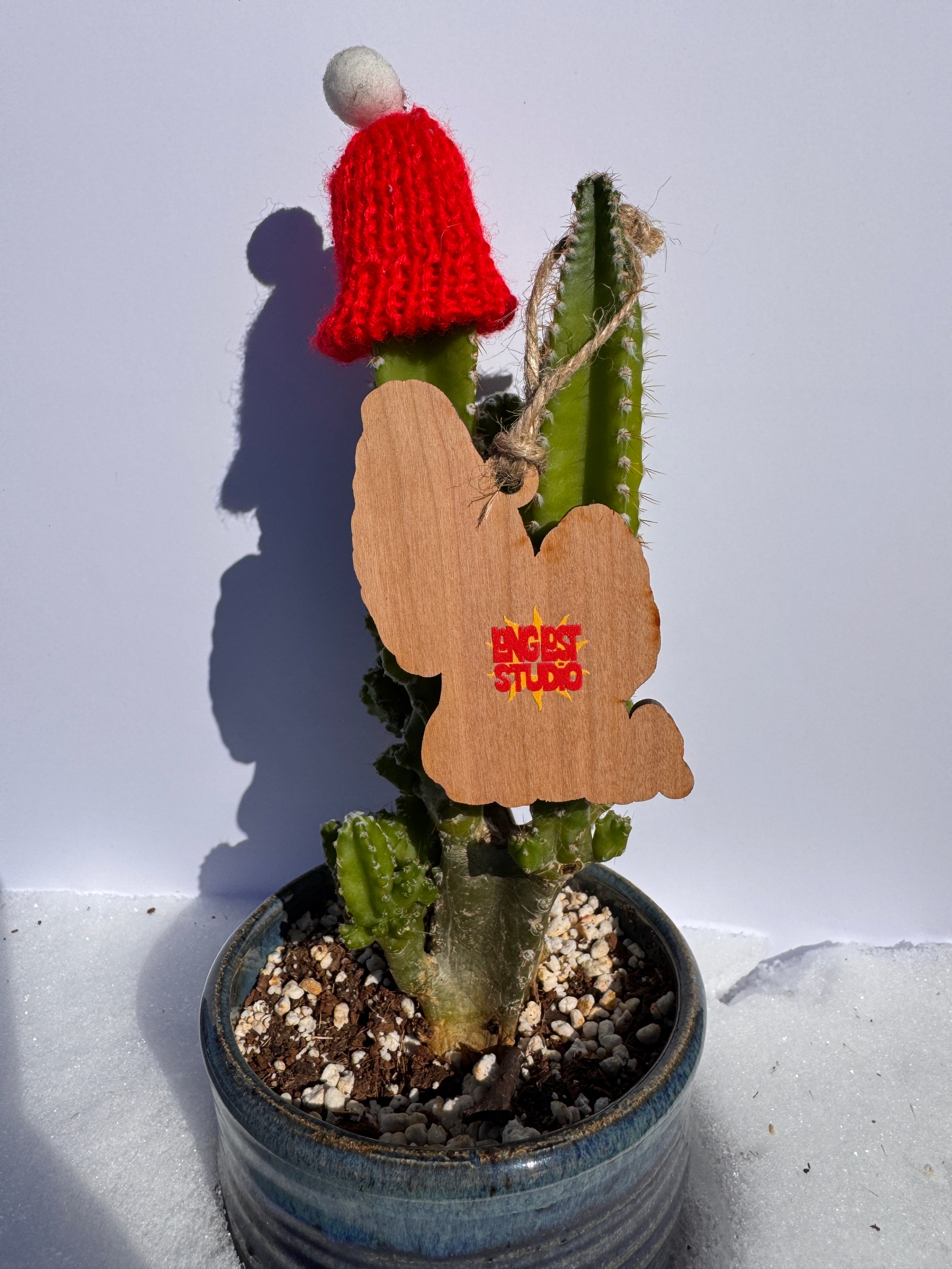 Morel Mushroom Wooden Ornament
