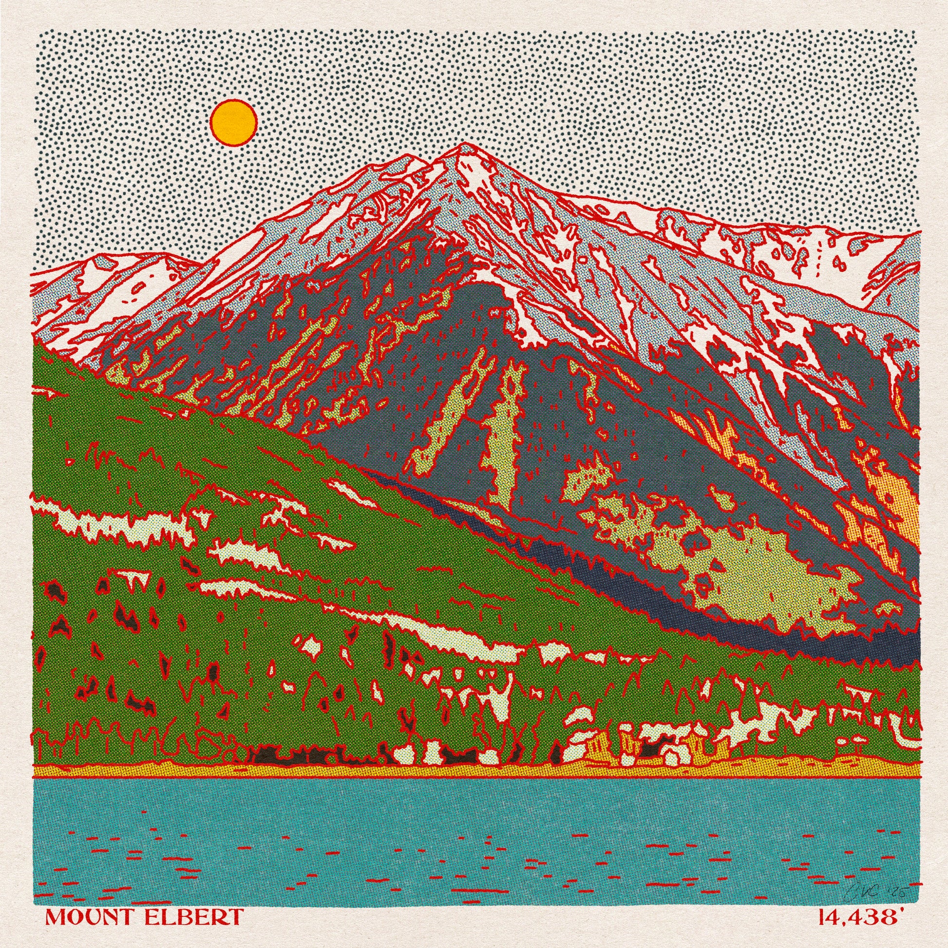 Mt. Elbert Art Print