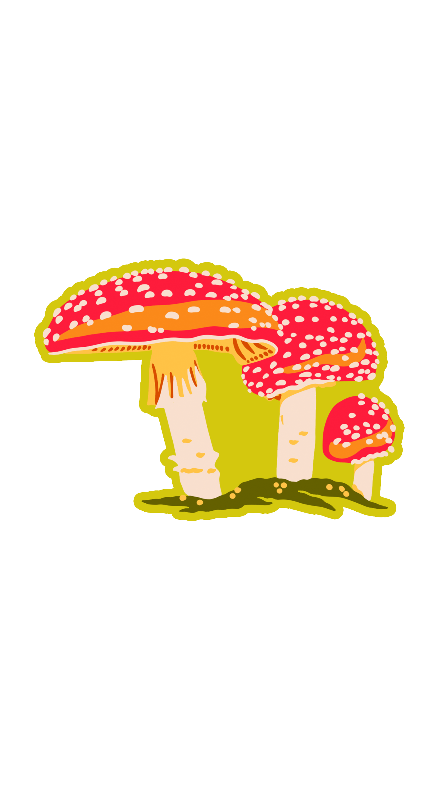 Toadstool Mushroom Wooden Ornament