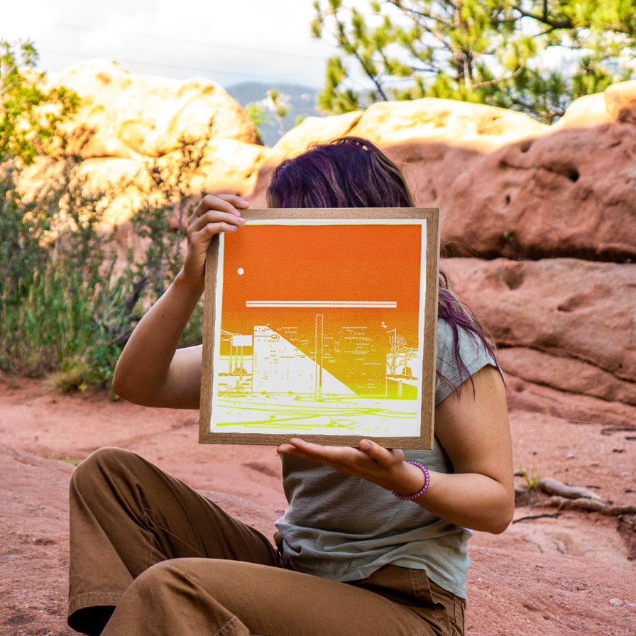 Orange Car Wash Print