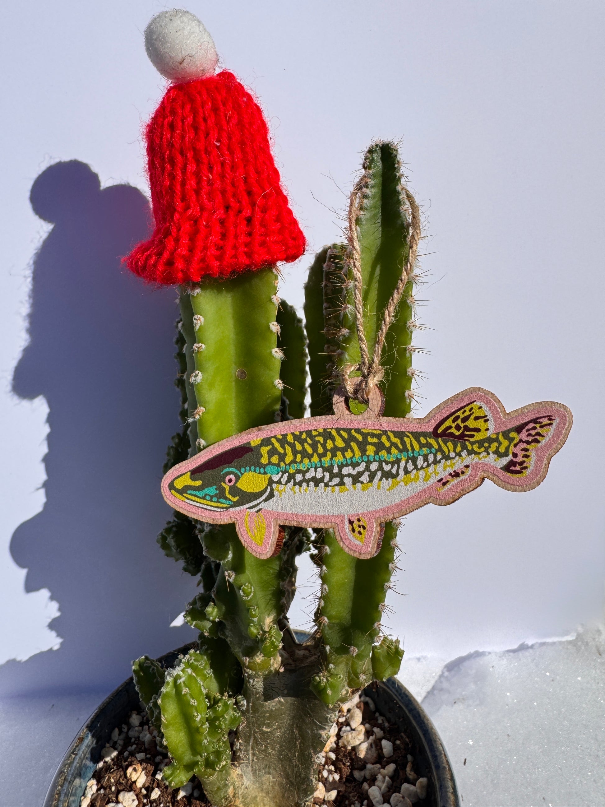 Northern Pike Wooden Ornament