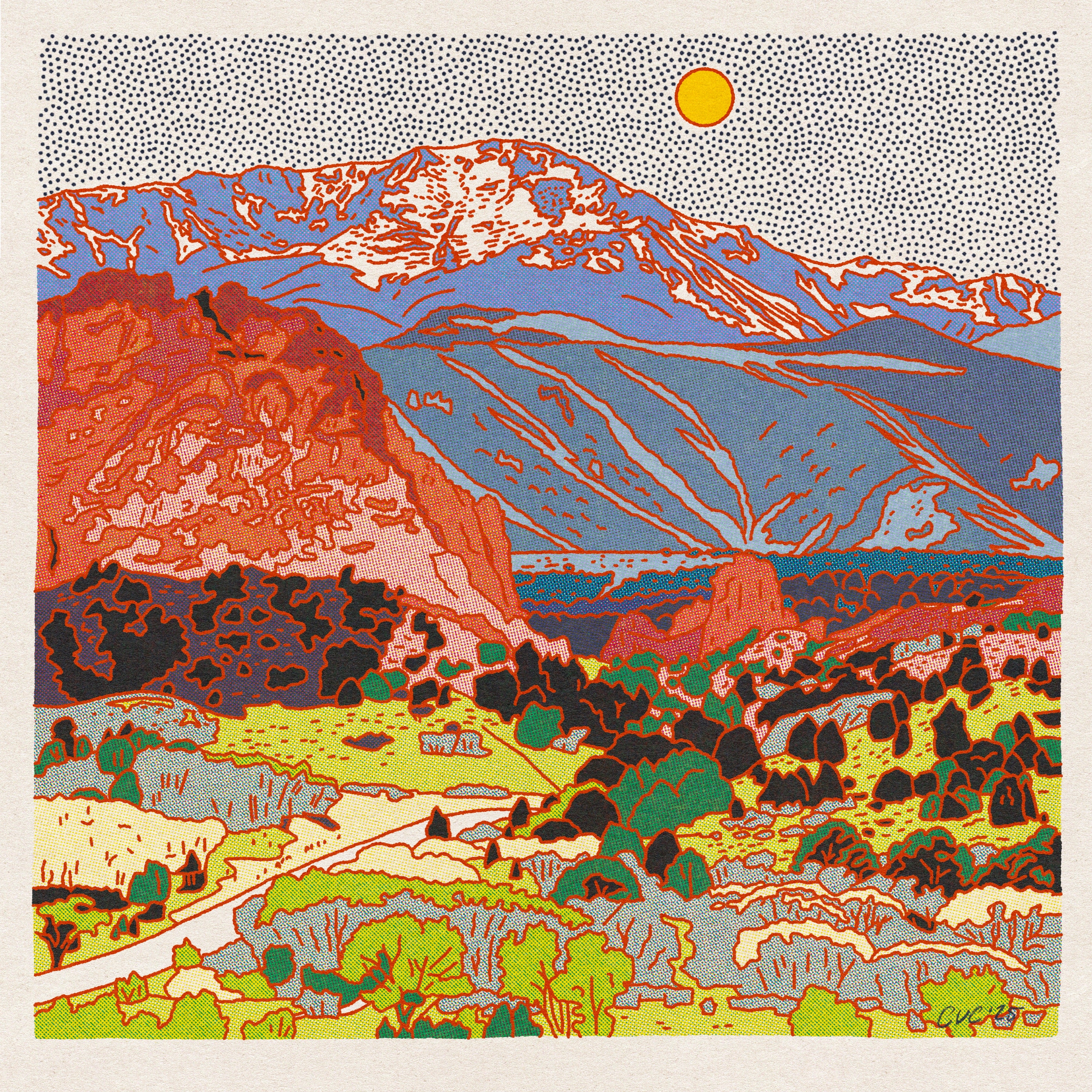 Pikes Peak Art Print