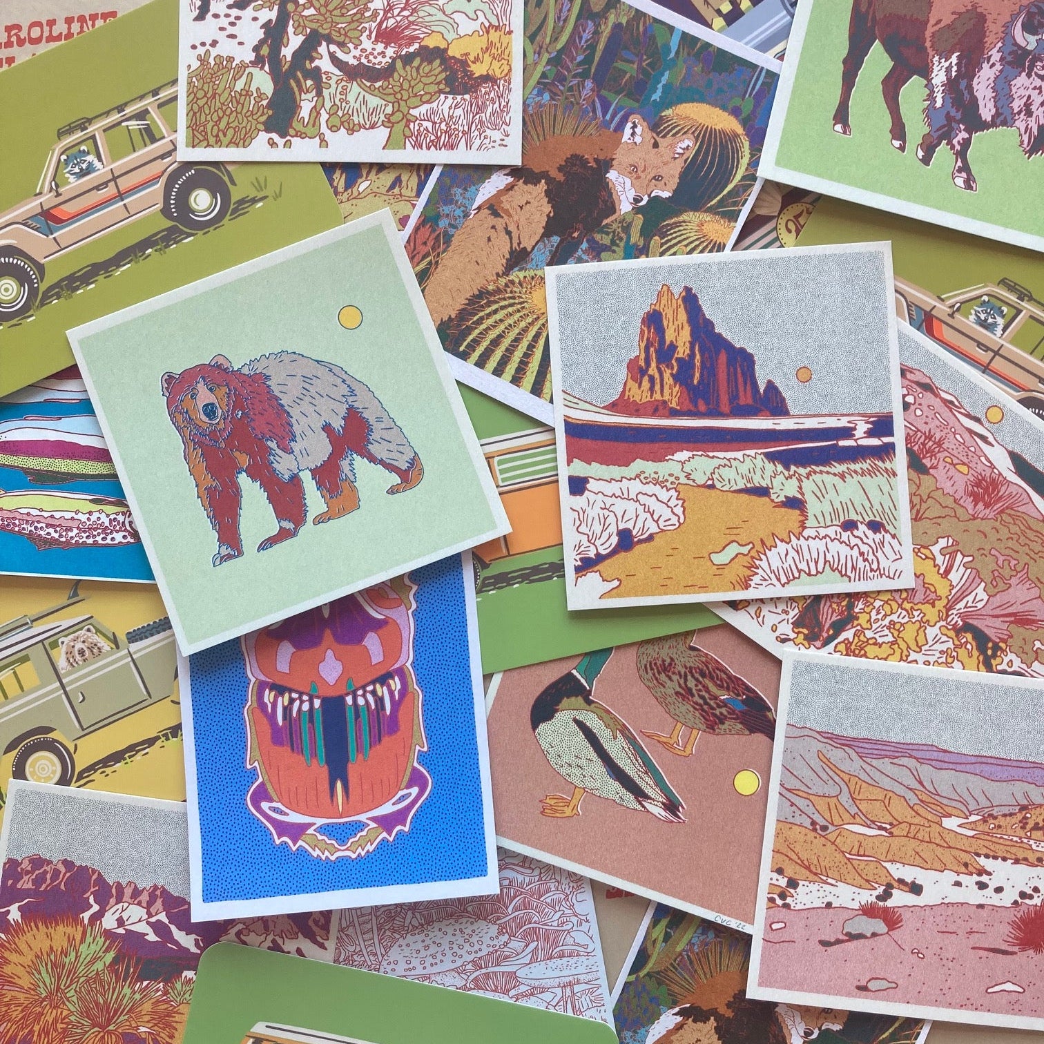 Zion National Park Screen Print (18