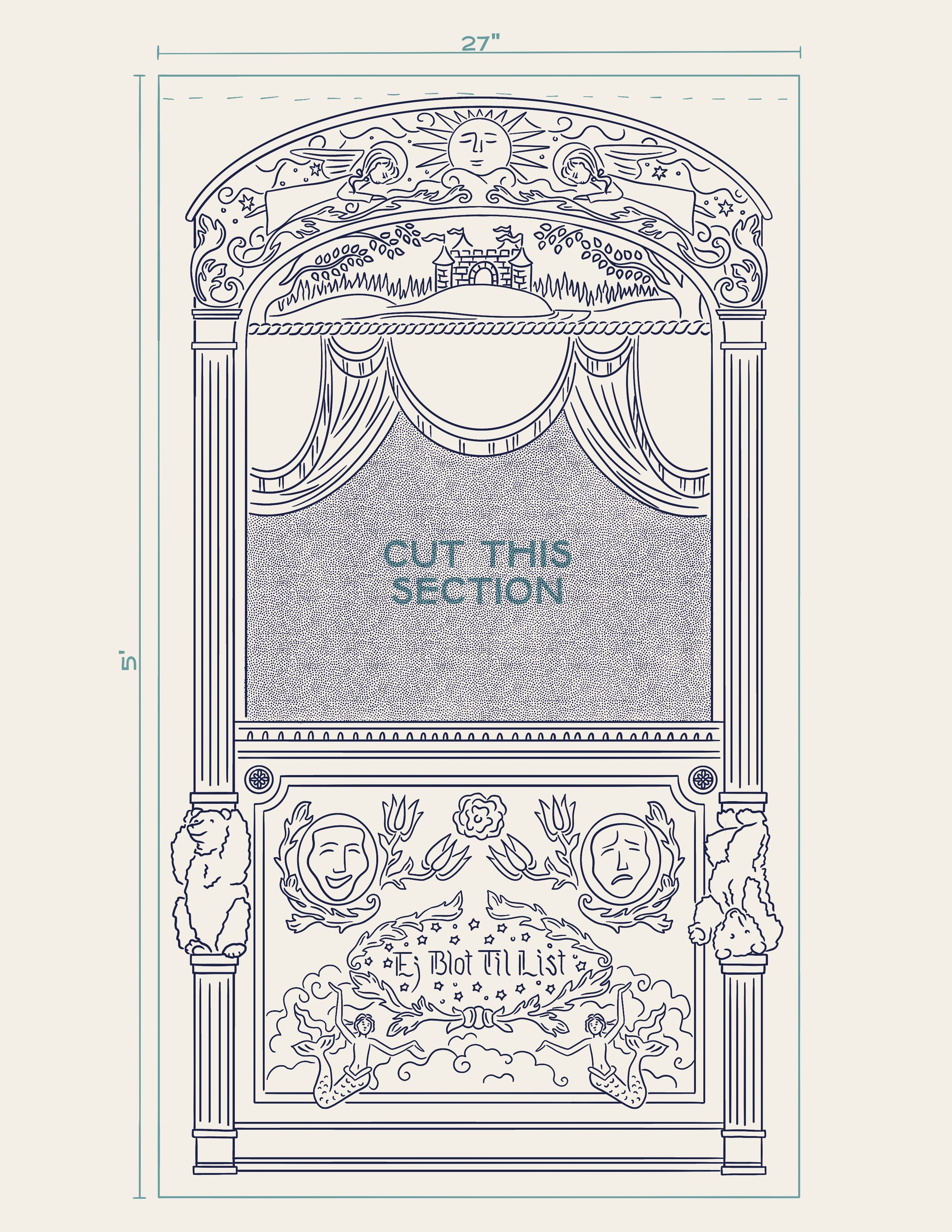 Puppet Theater Template FREE DOWNLOAD