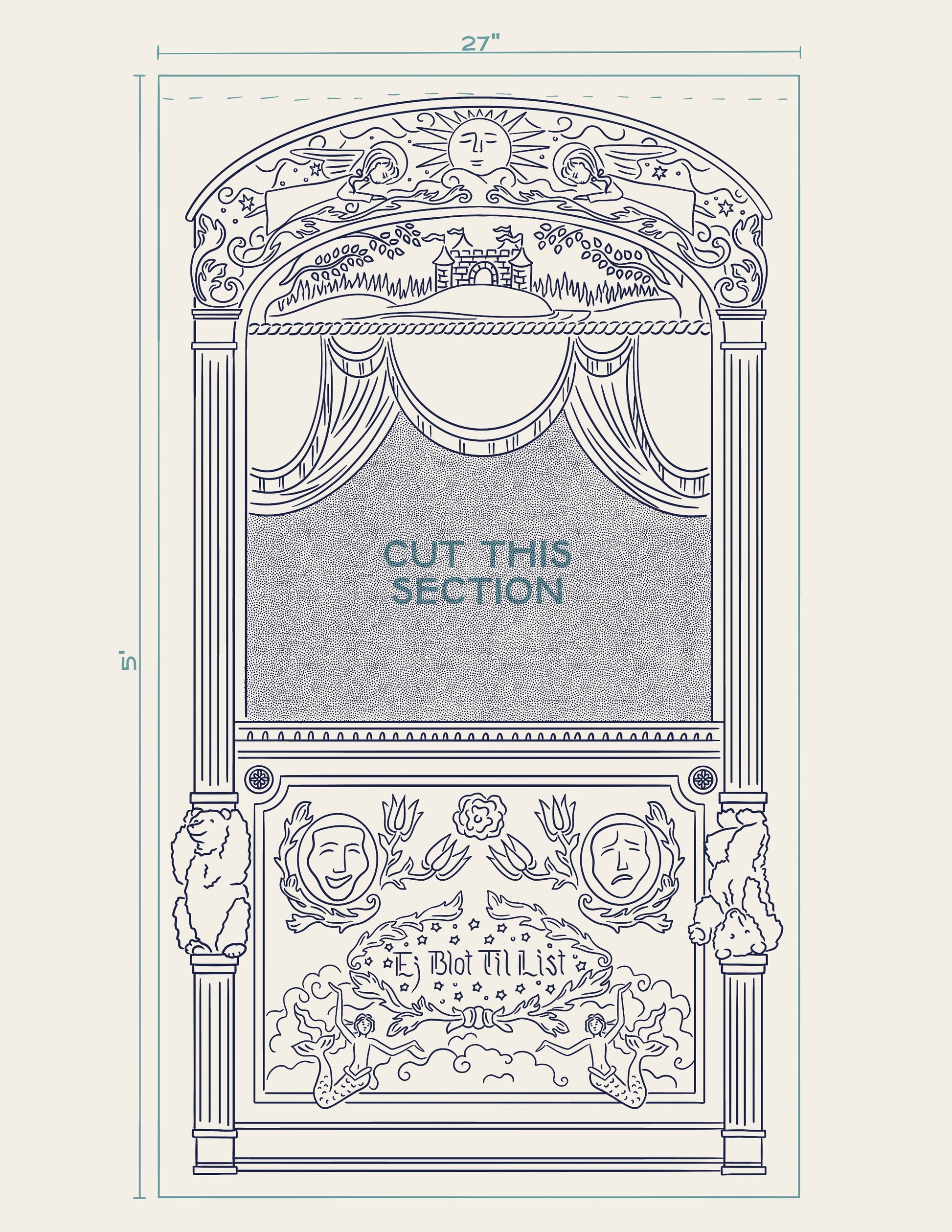 Puppet Theater Template FREE DOWNLOAD