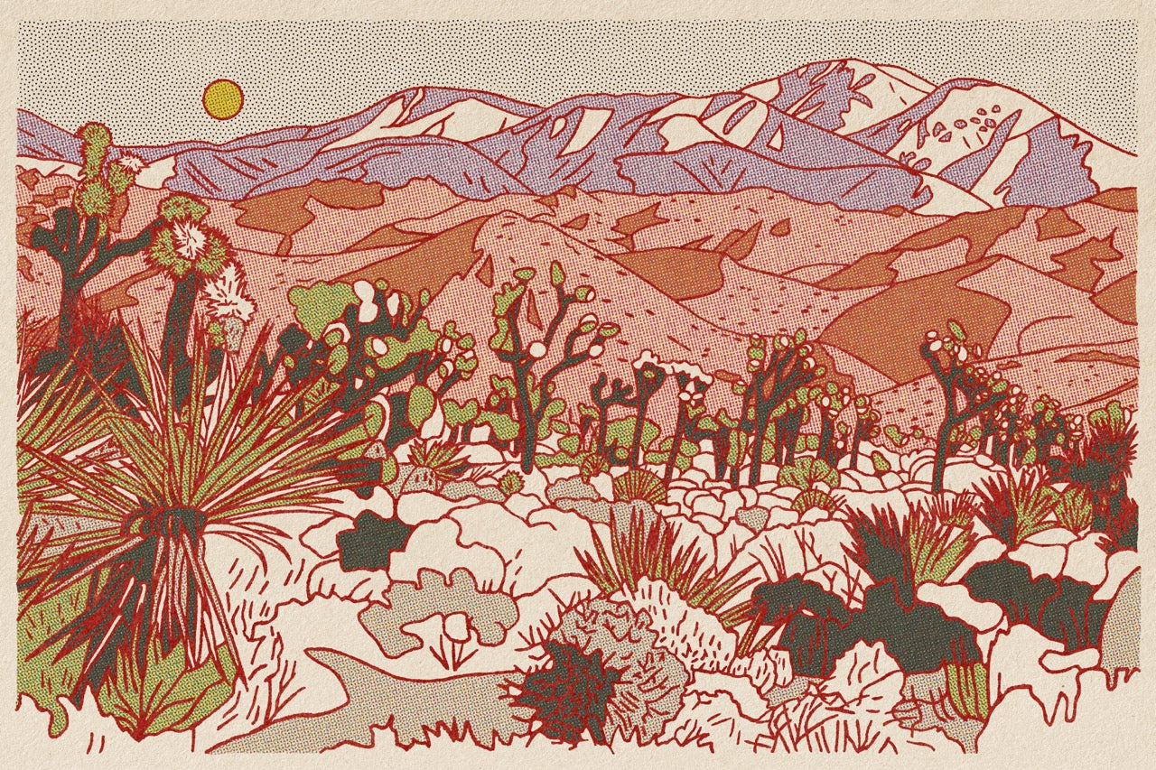 Purple Mountain Landscape Art Print