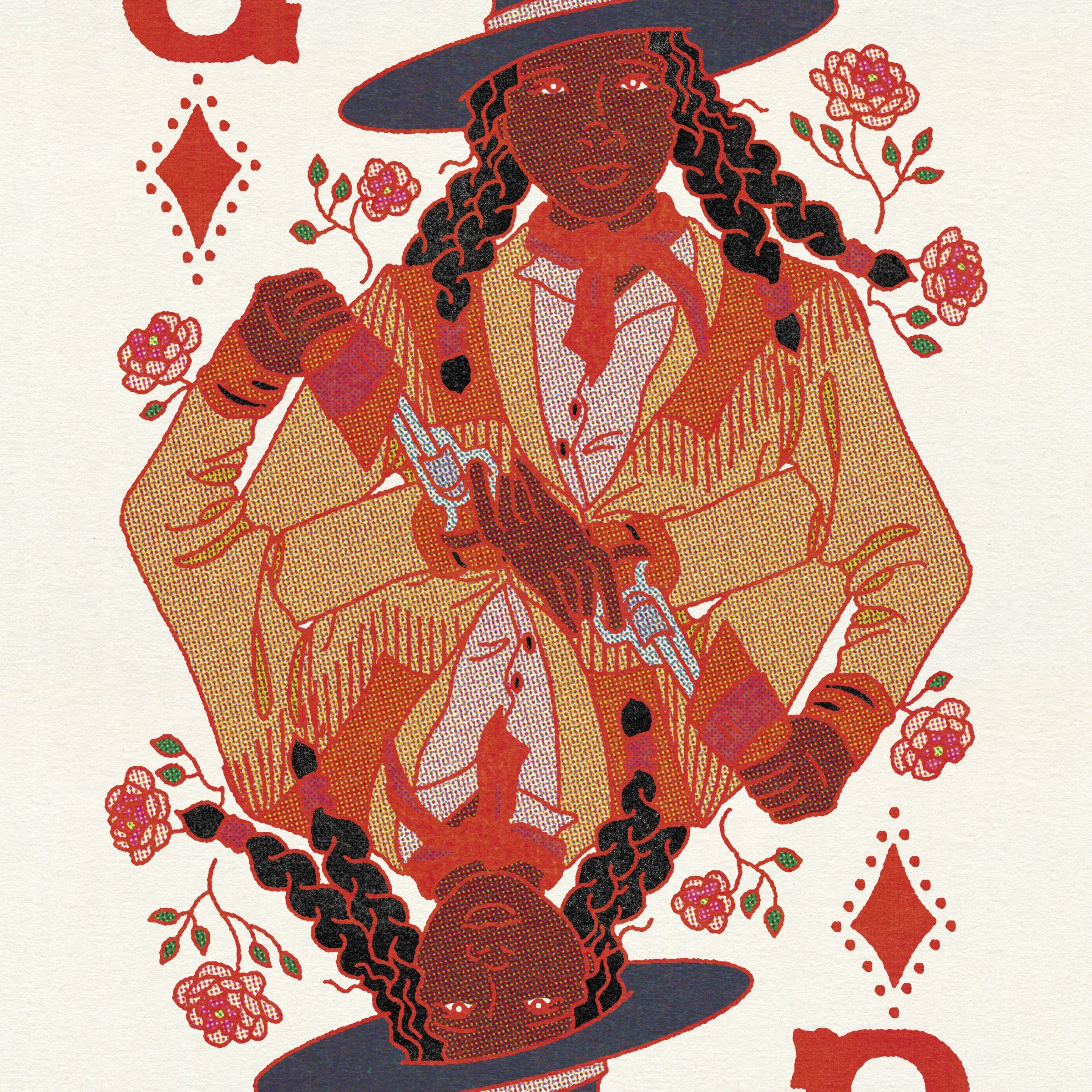 Queen of Diamonds Print