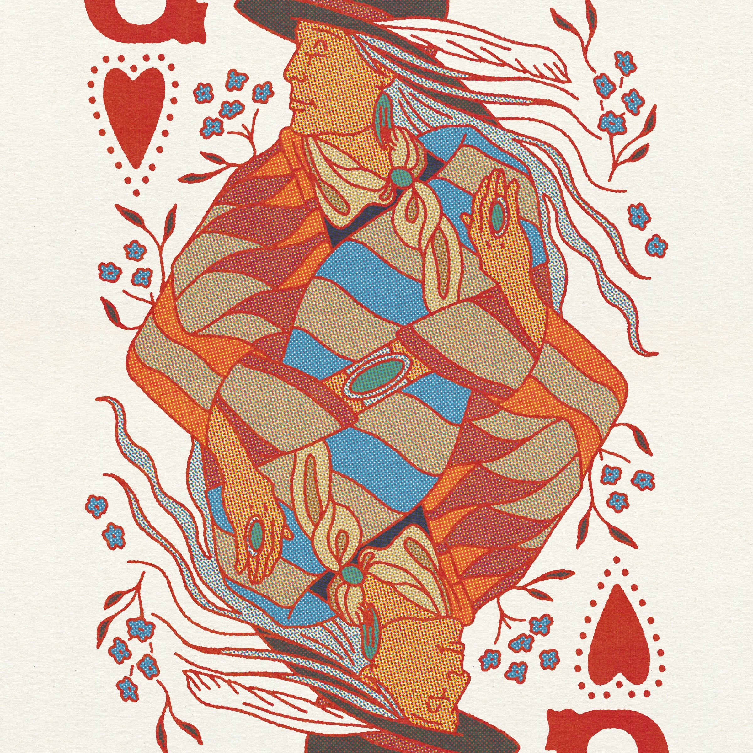 Queen of Hearts Print