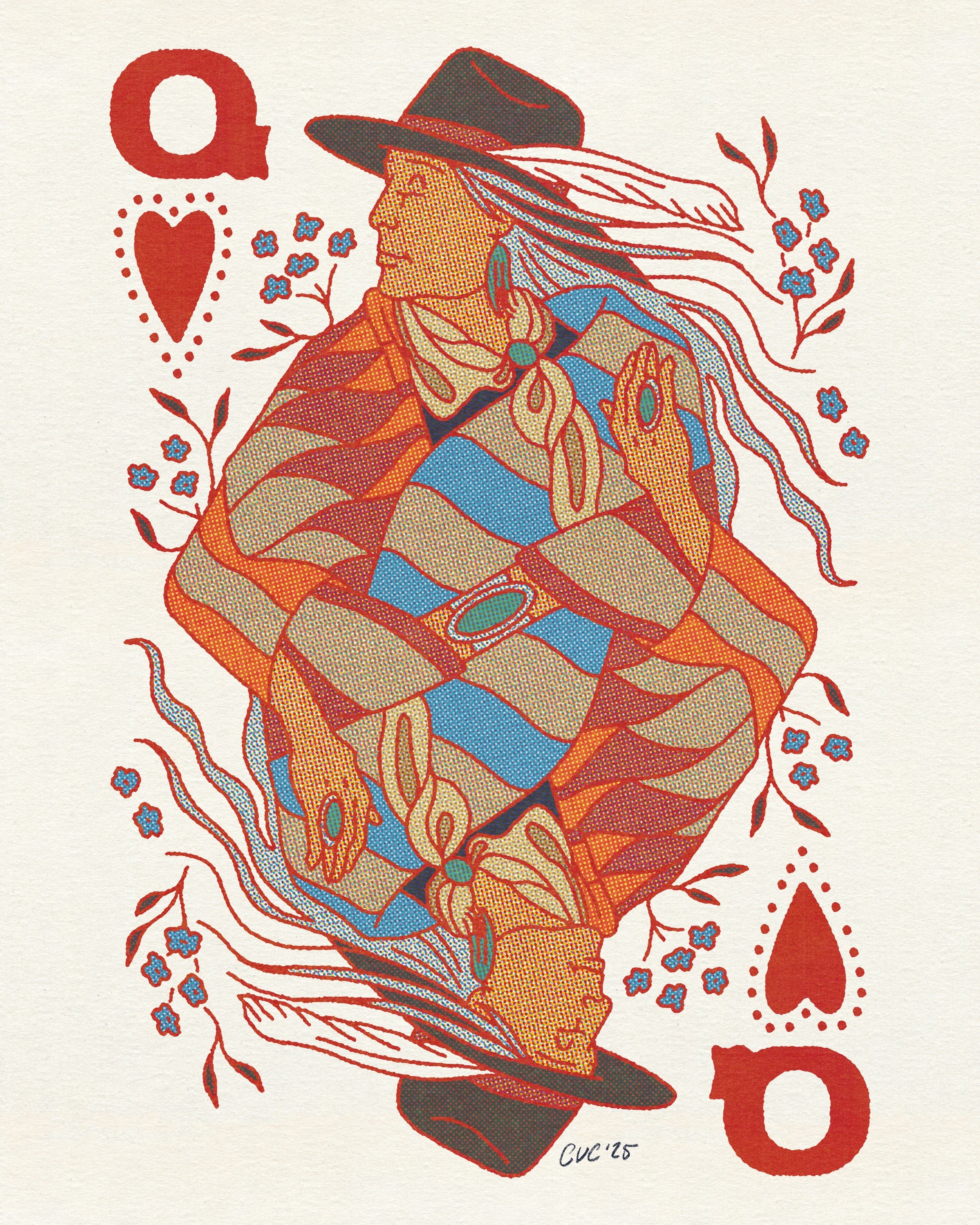 Queen of Hearts Print