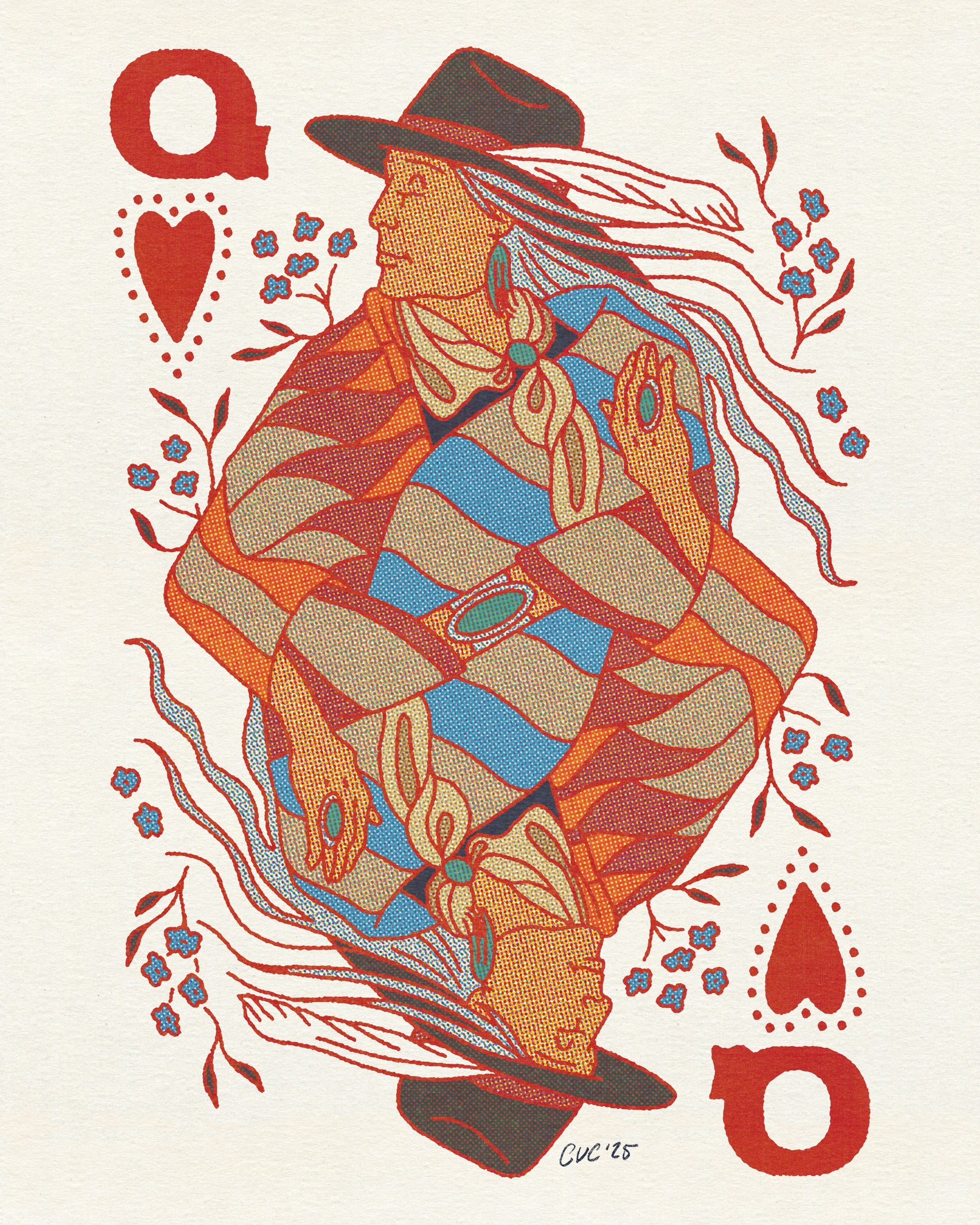 Queen of Hearts Print
