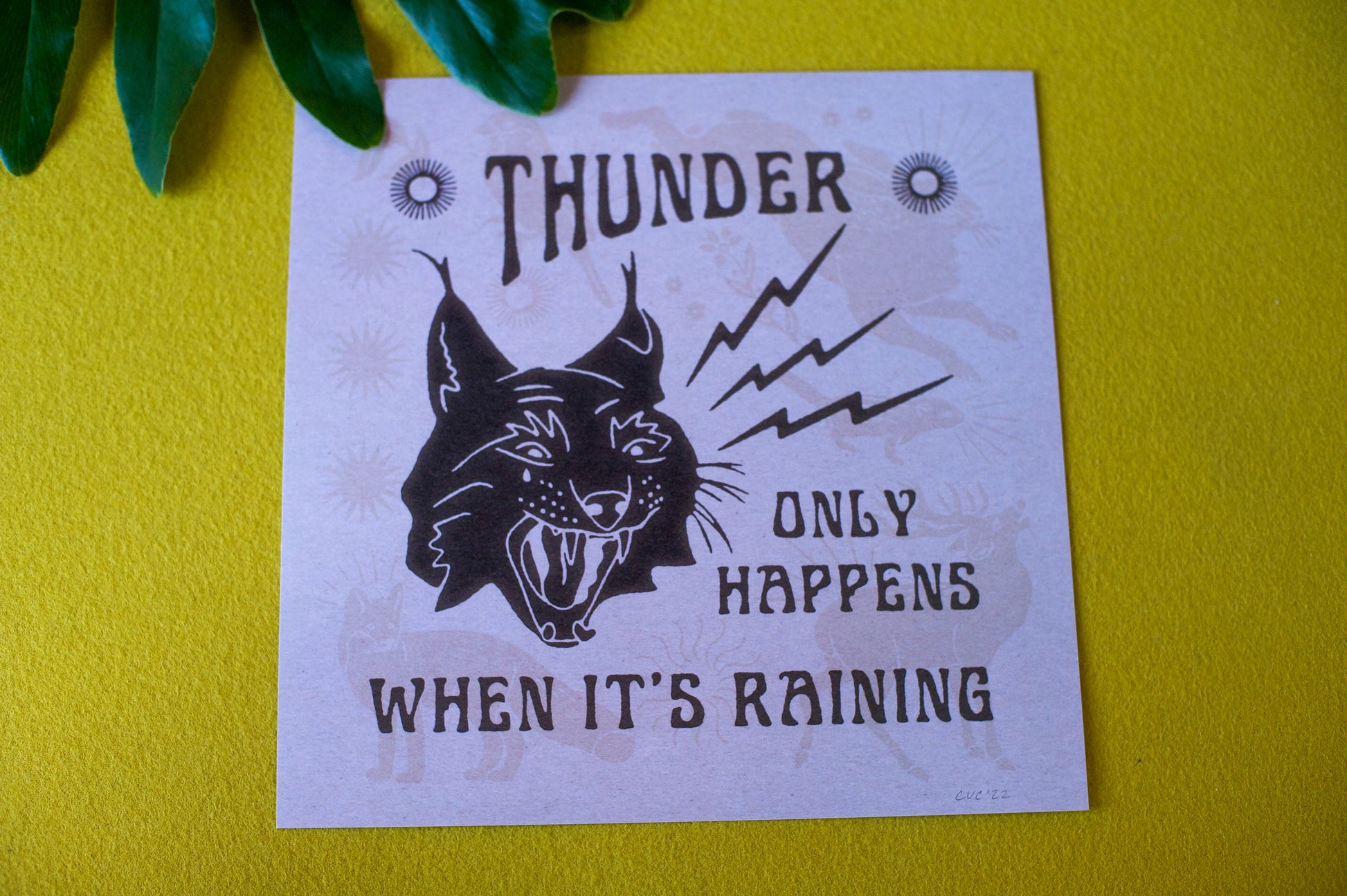 Thunder Cat Art Print