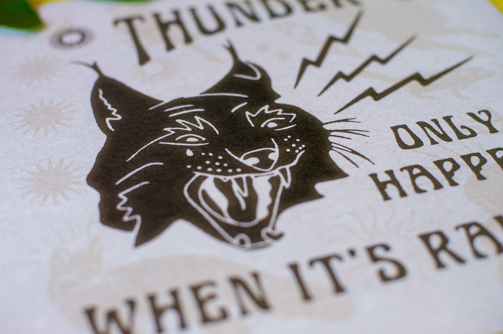 Thunder Cat Art Print