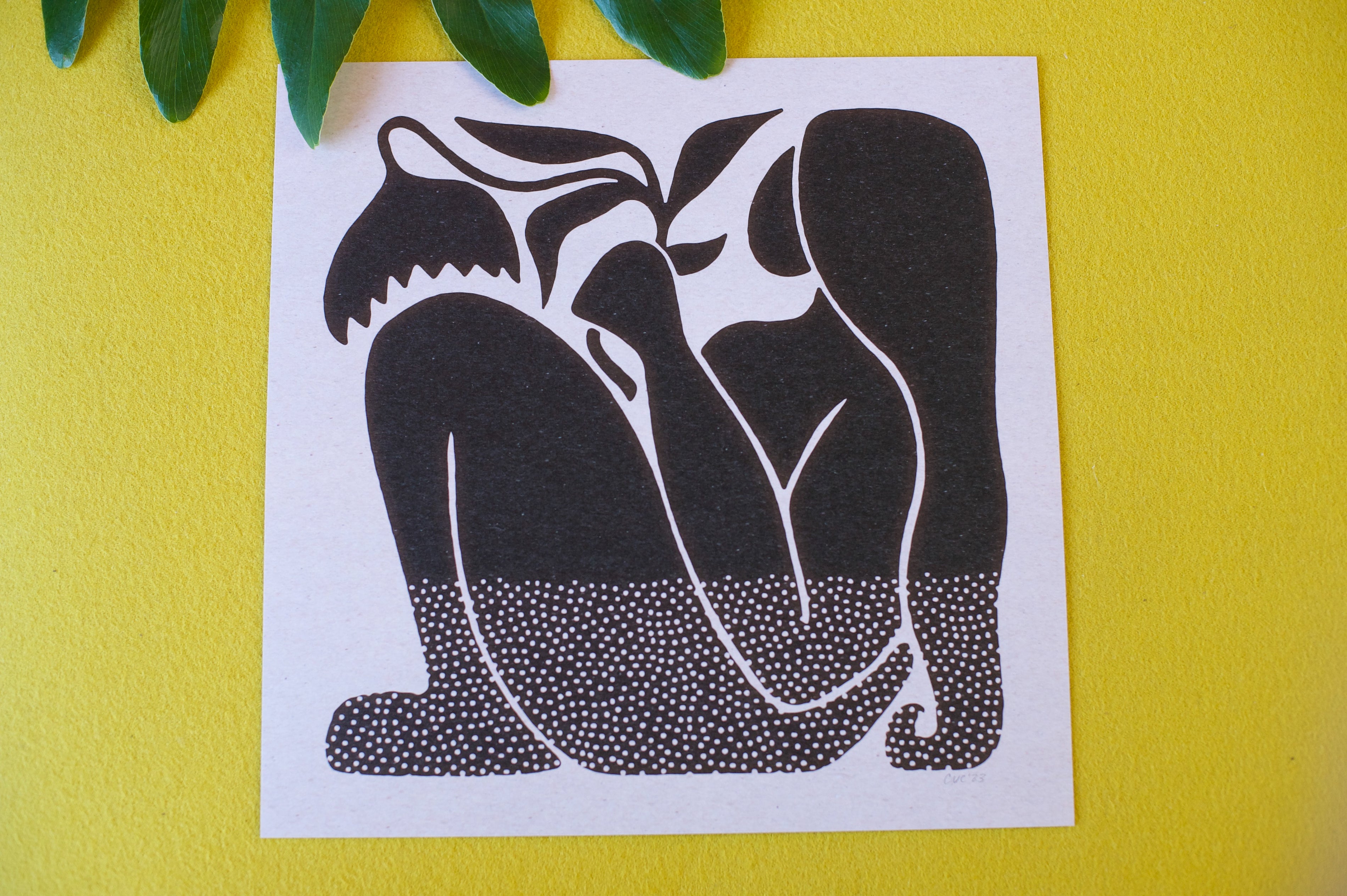 Sitting Woman Art Print