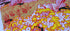 Close up of physical print showing half-tone texture and colors.