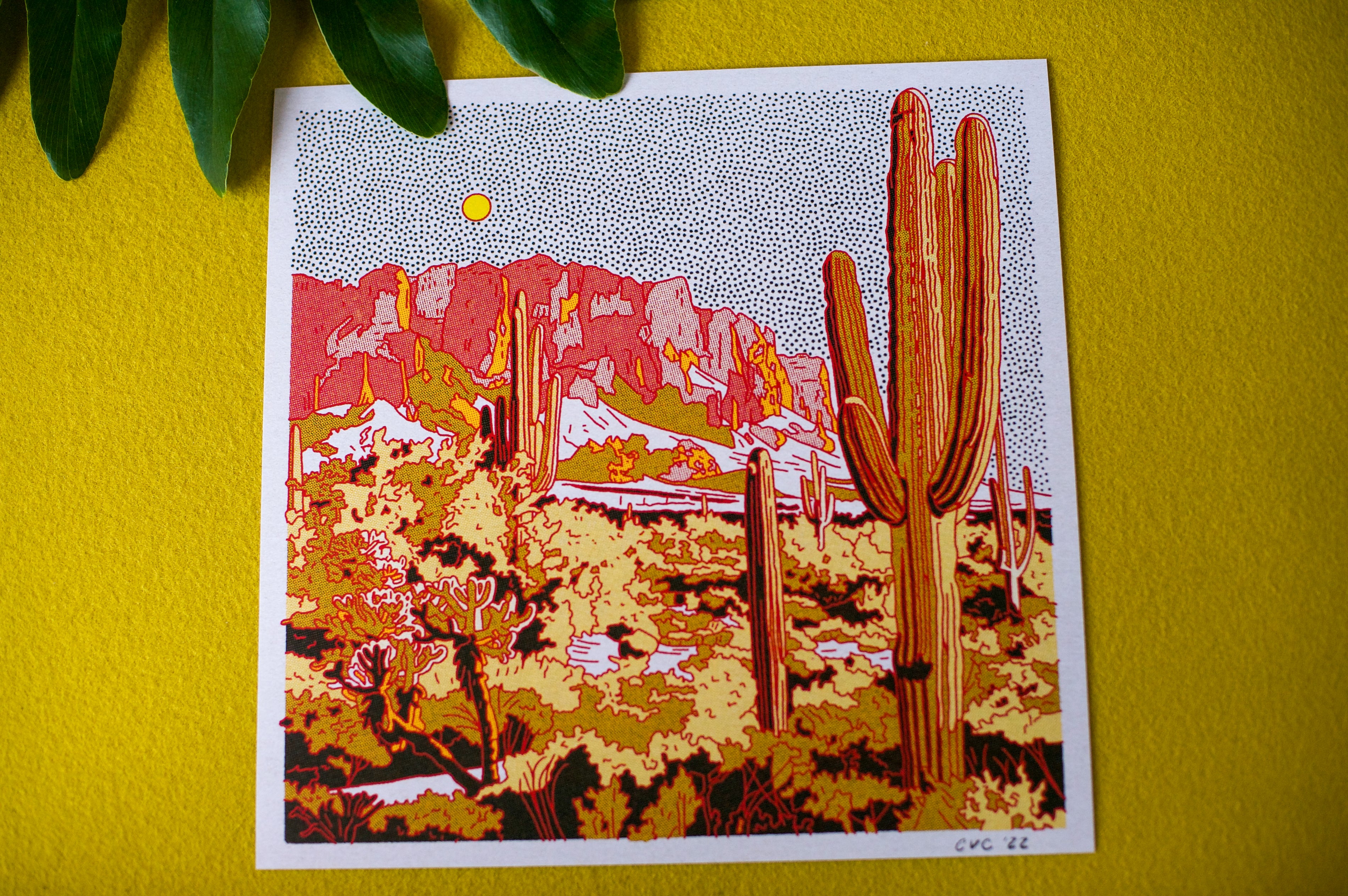 Superstition Mountains Art Print