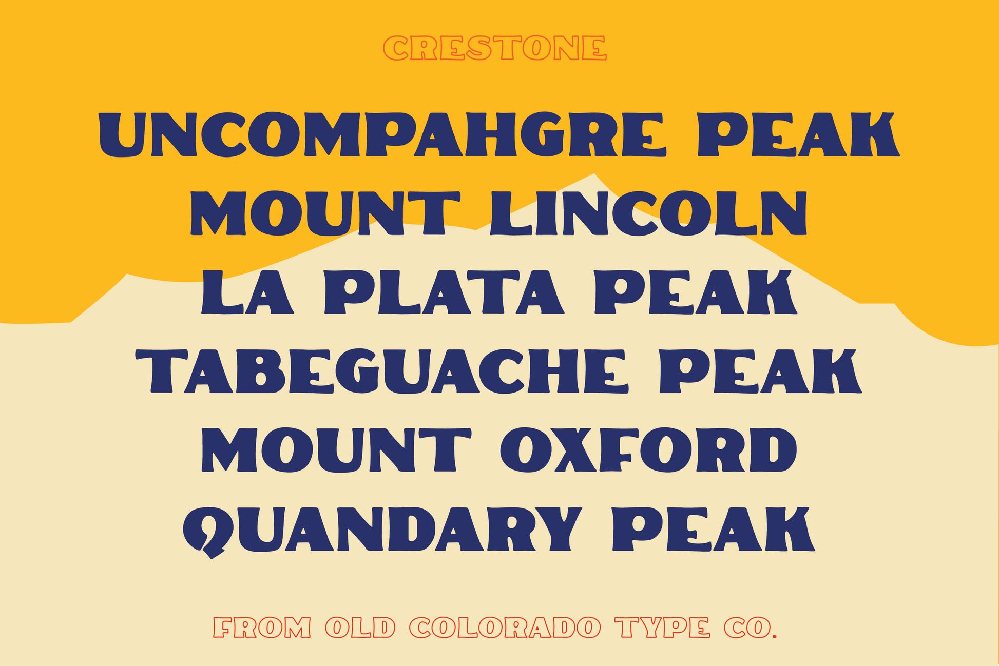 Crestone Typeface