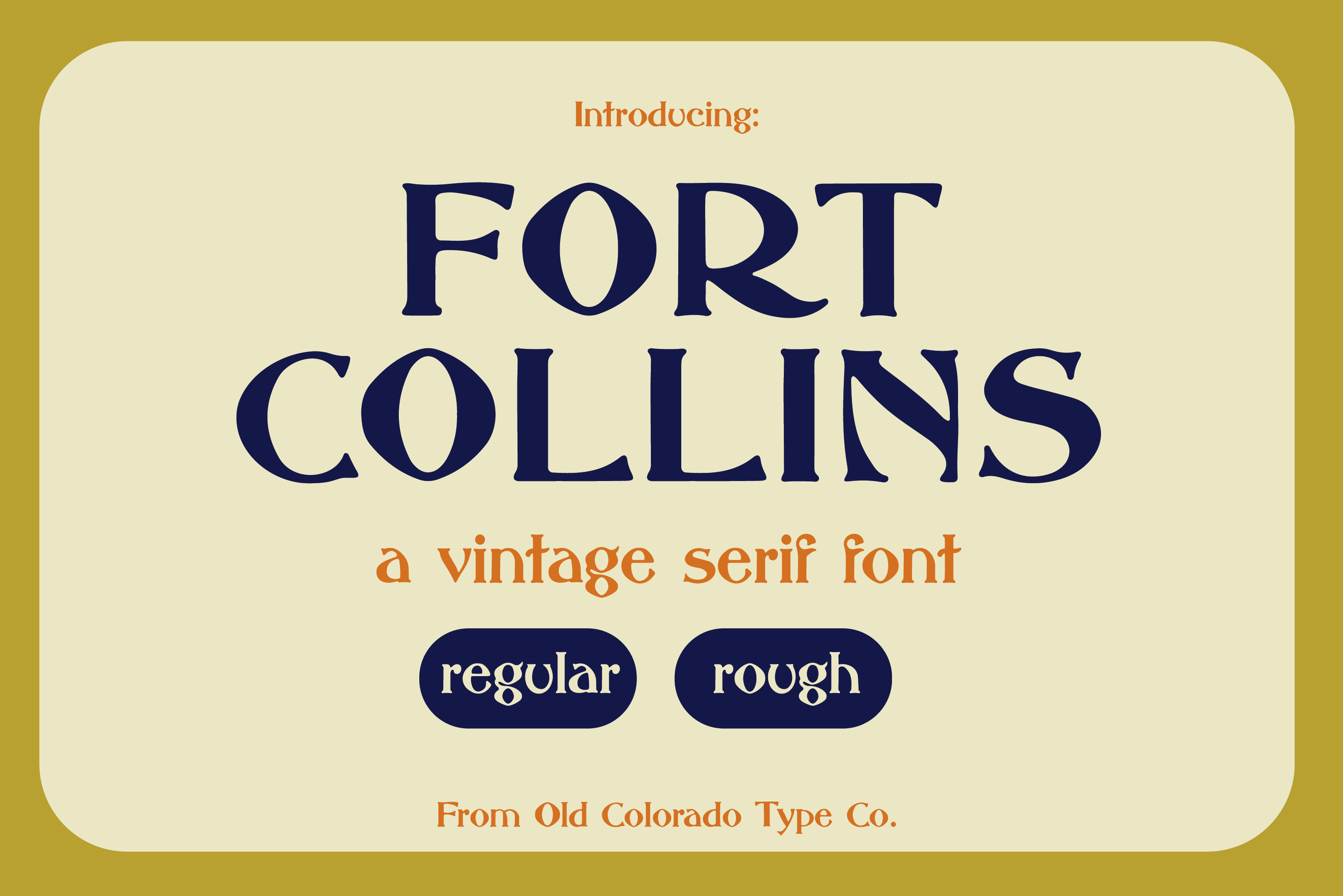 Fort Collins Typeface