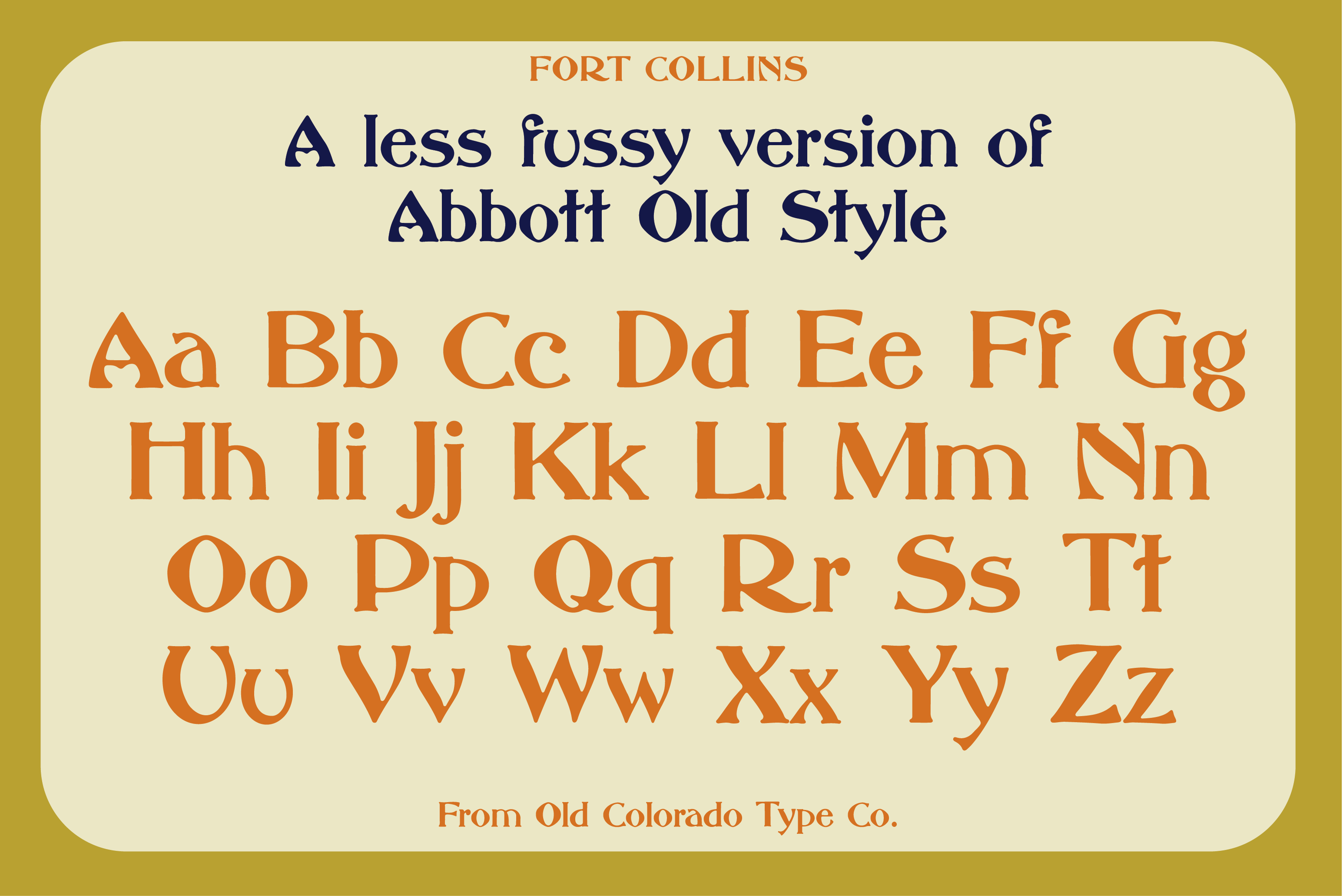 Fort Collins Typeface