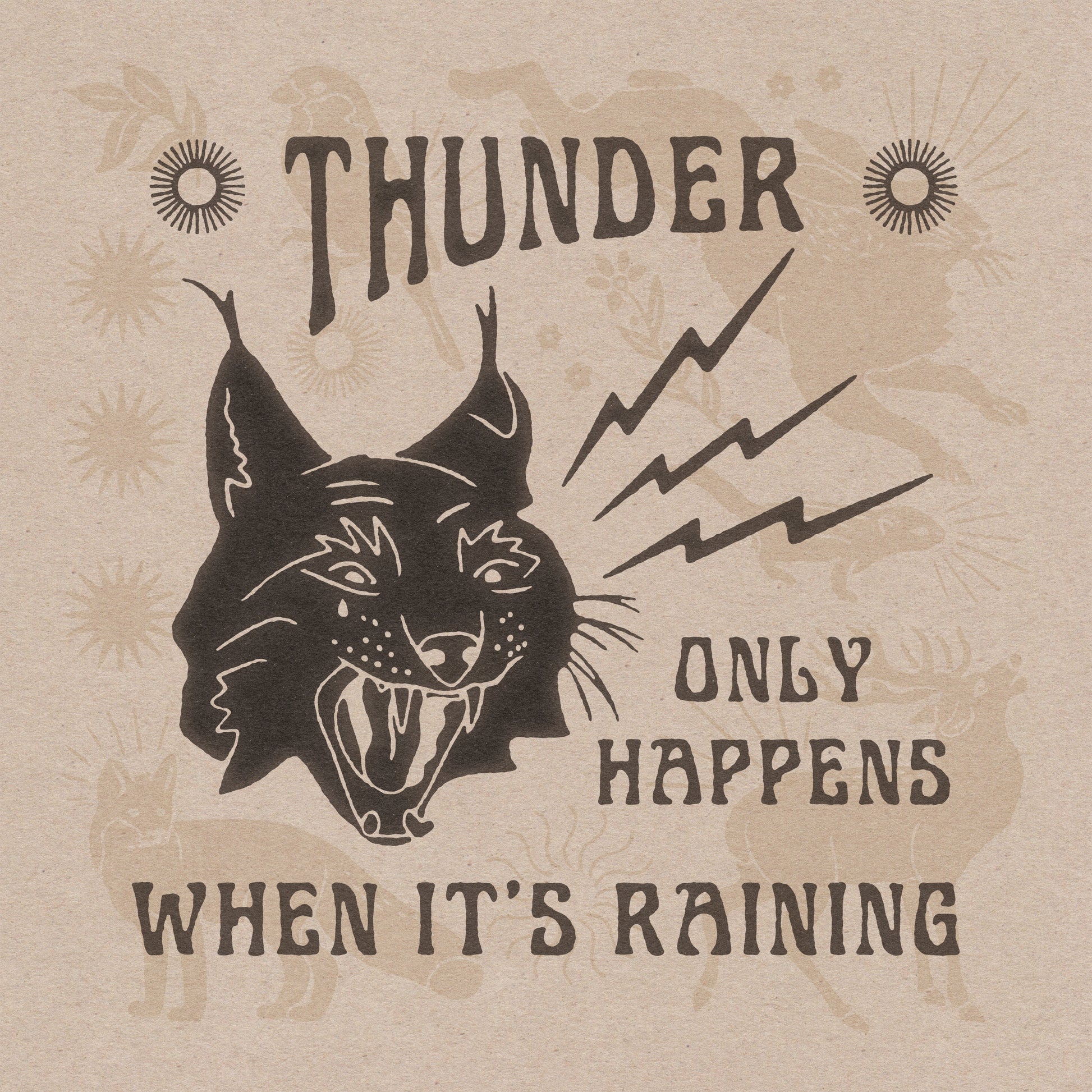 Thunder Cat Art Print