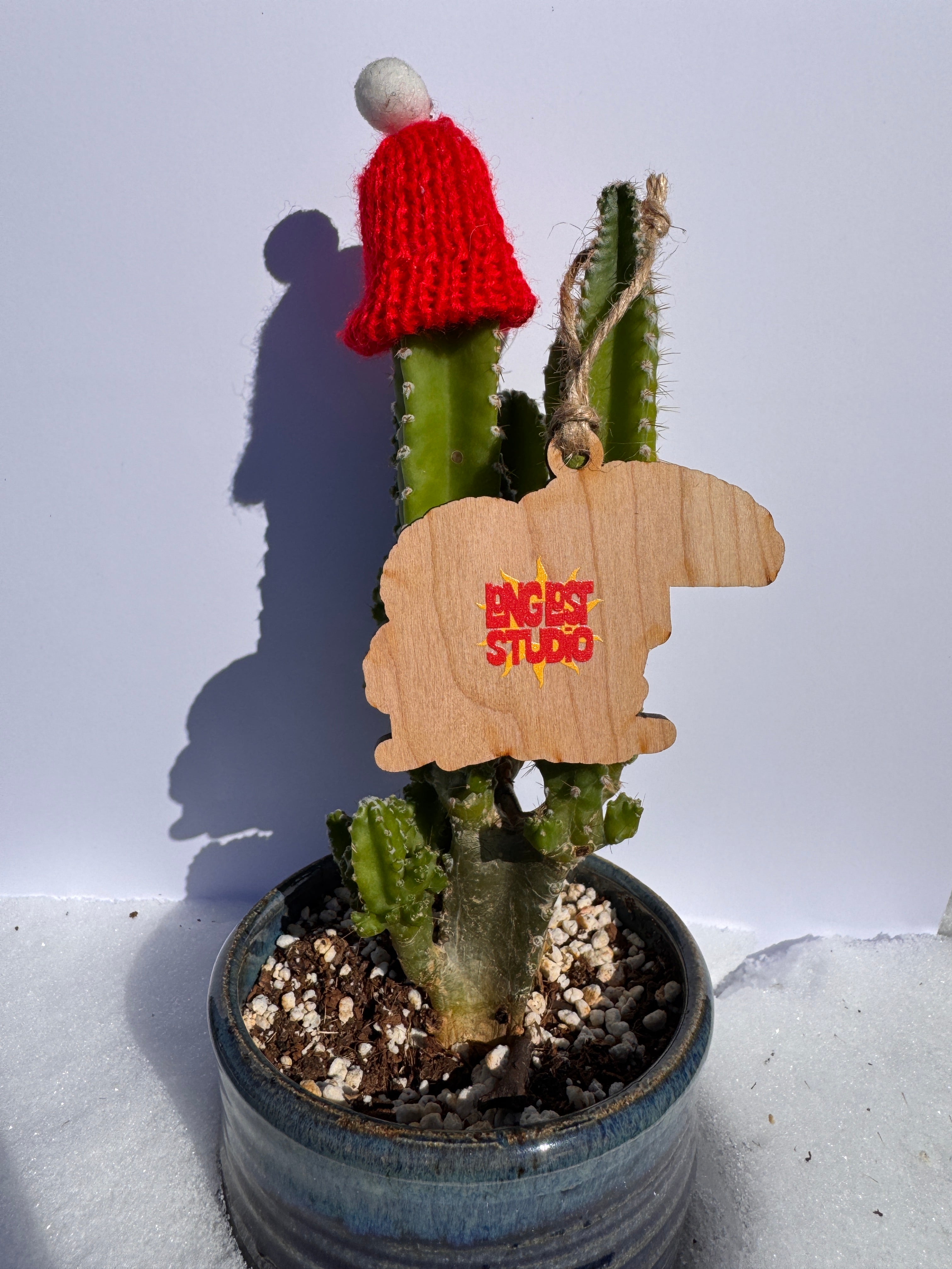 Toadstool Mushroom Wooden Ornament