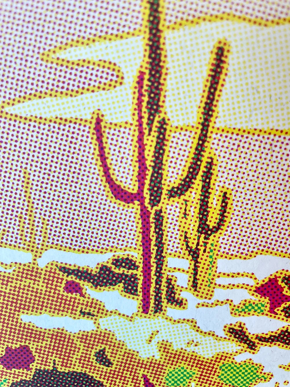 Saguaro Desert Art Print (24" x 18")