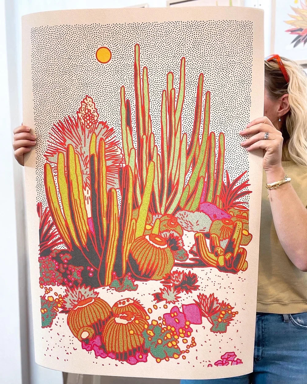 Cactus Planet Art Print #2