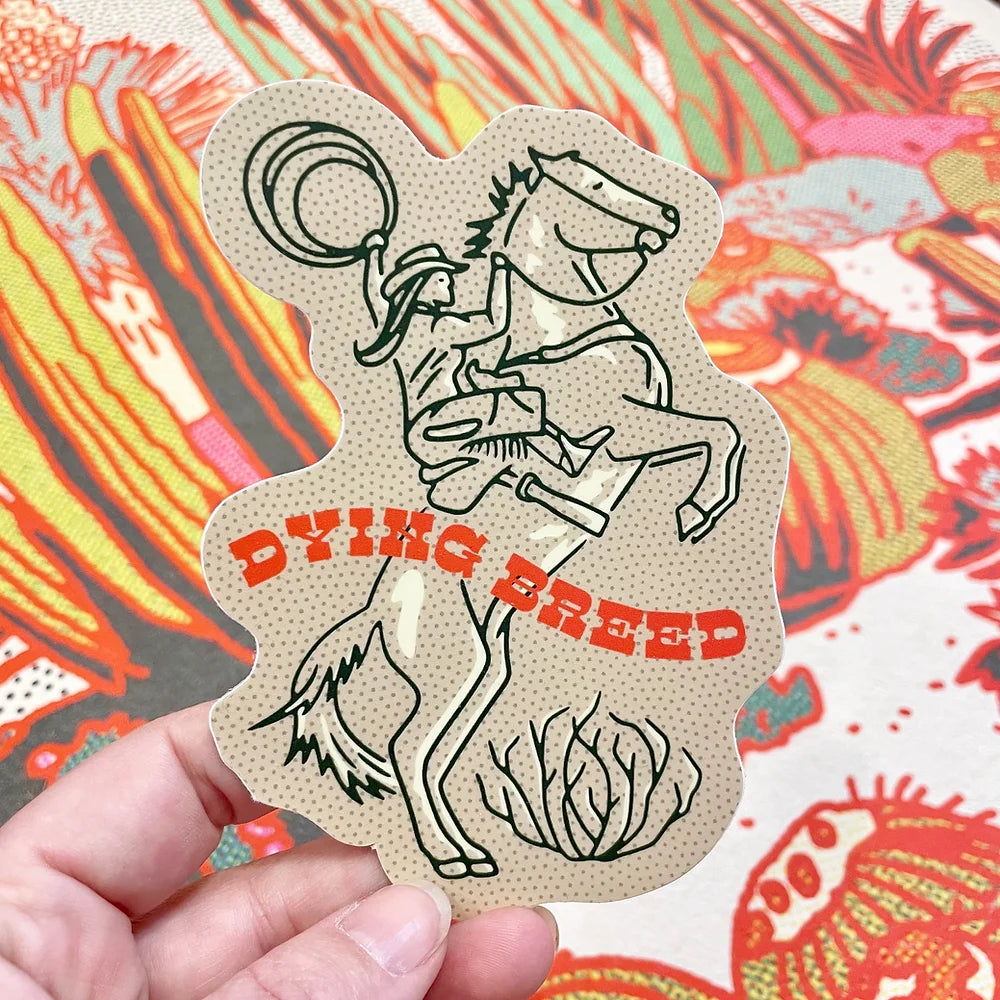 Dying Breed Cowgirl Sticker