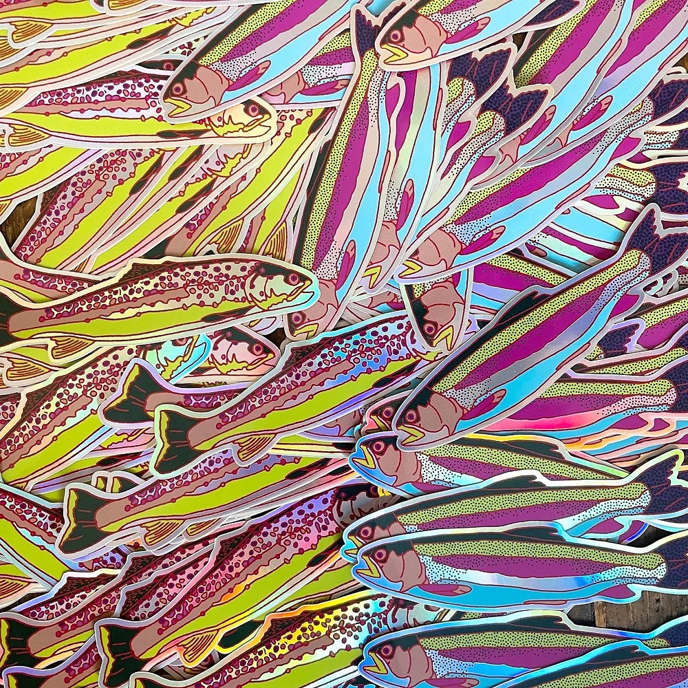 Rainbow Trout Sticker Set